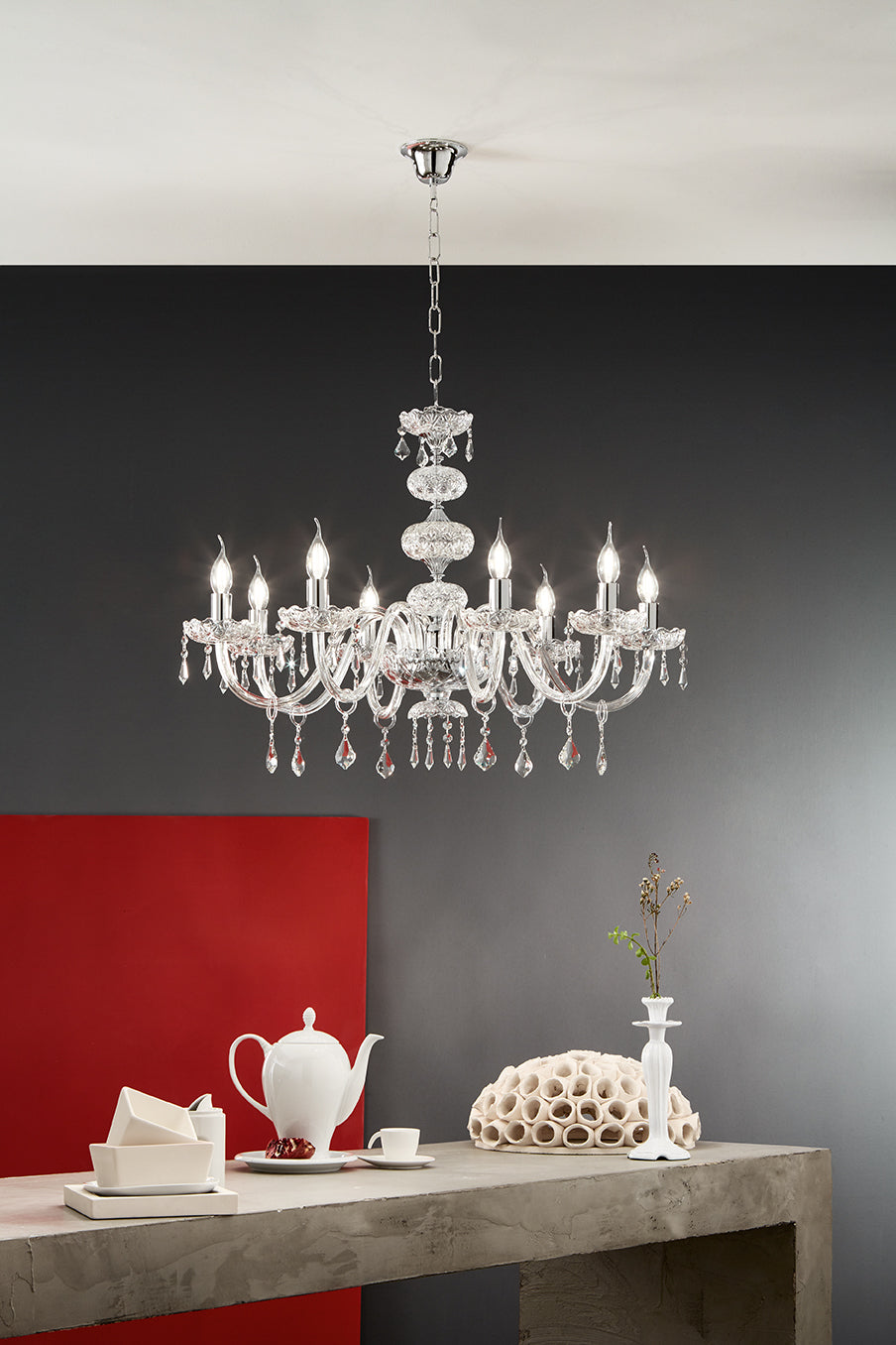 Lustre Denver transparent 8 lp-denver-8cromo