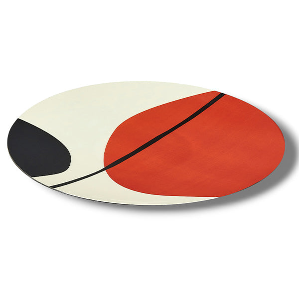Plateau rond ZEN rouge D28 GANGZAI GD660