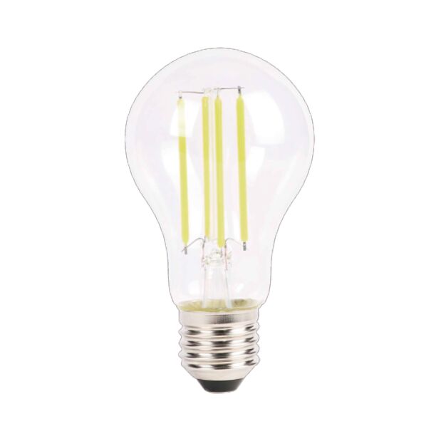 Ampoule classique transparente filament E27 3,8w 806 lumens 3000k R09272