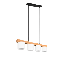 Suspension Cameron blanc/bois R30654001
