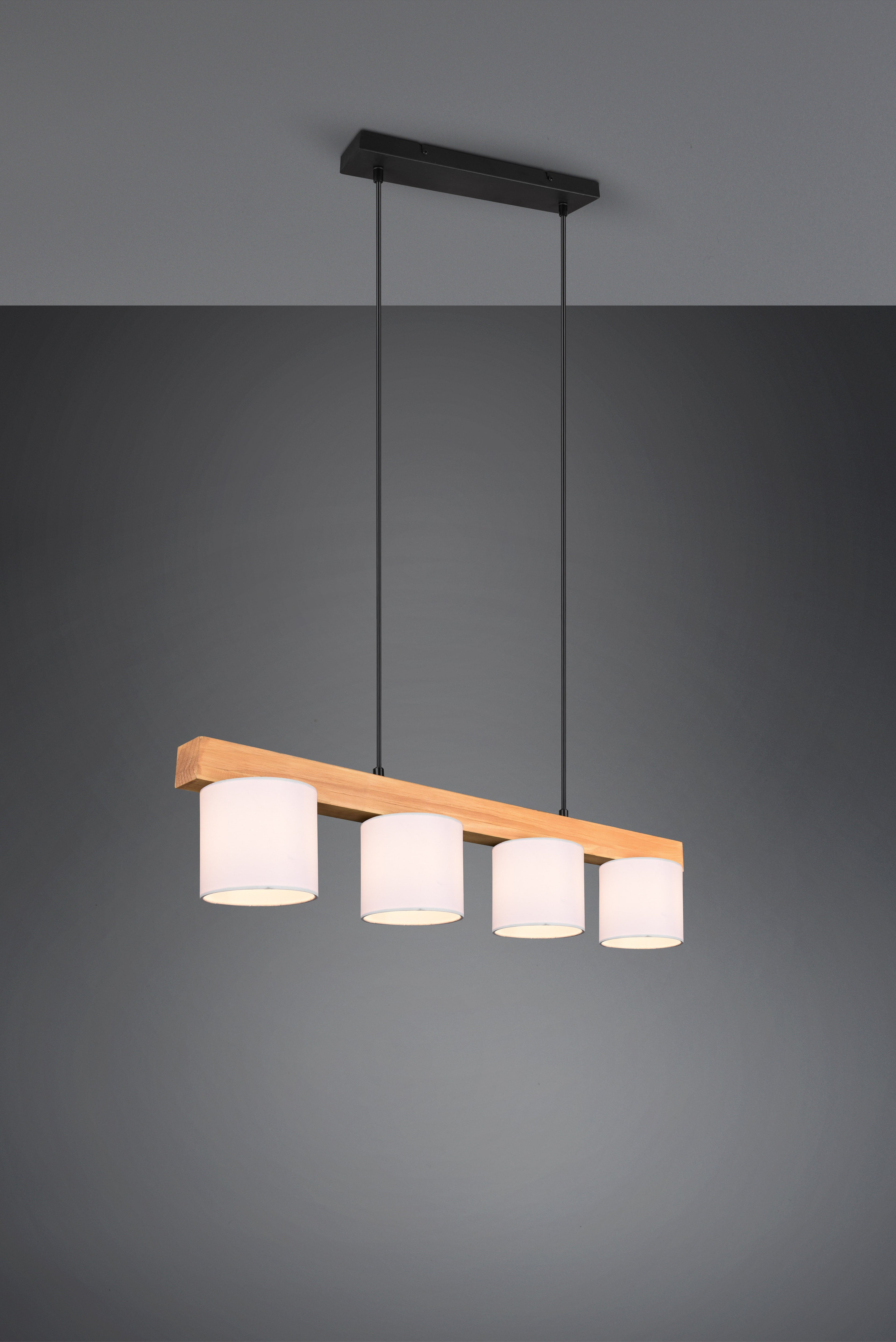 Suspension Cameron blanc/bois R30654001