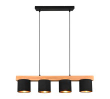 Suspension Cameron noir/or/bois R30654002