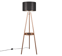 Lampadaire Colette café/noir et or R41561065