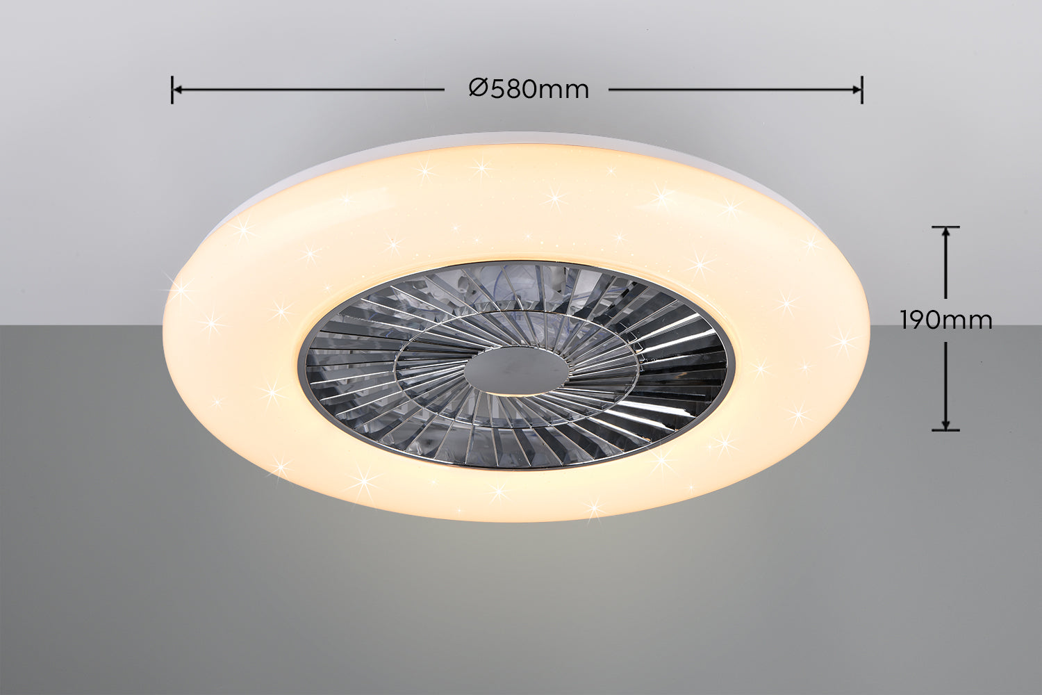 Plafonnier ventilateur Visby Trio R62402106