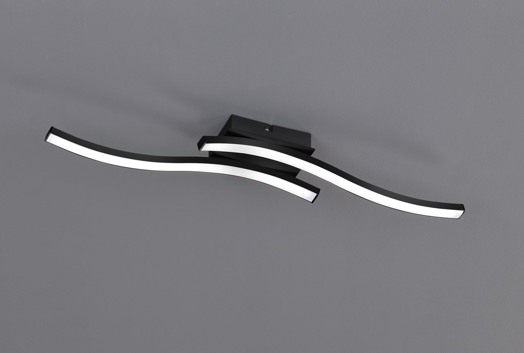 Plafonnier Route 2L noir 3000k R62472132