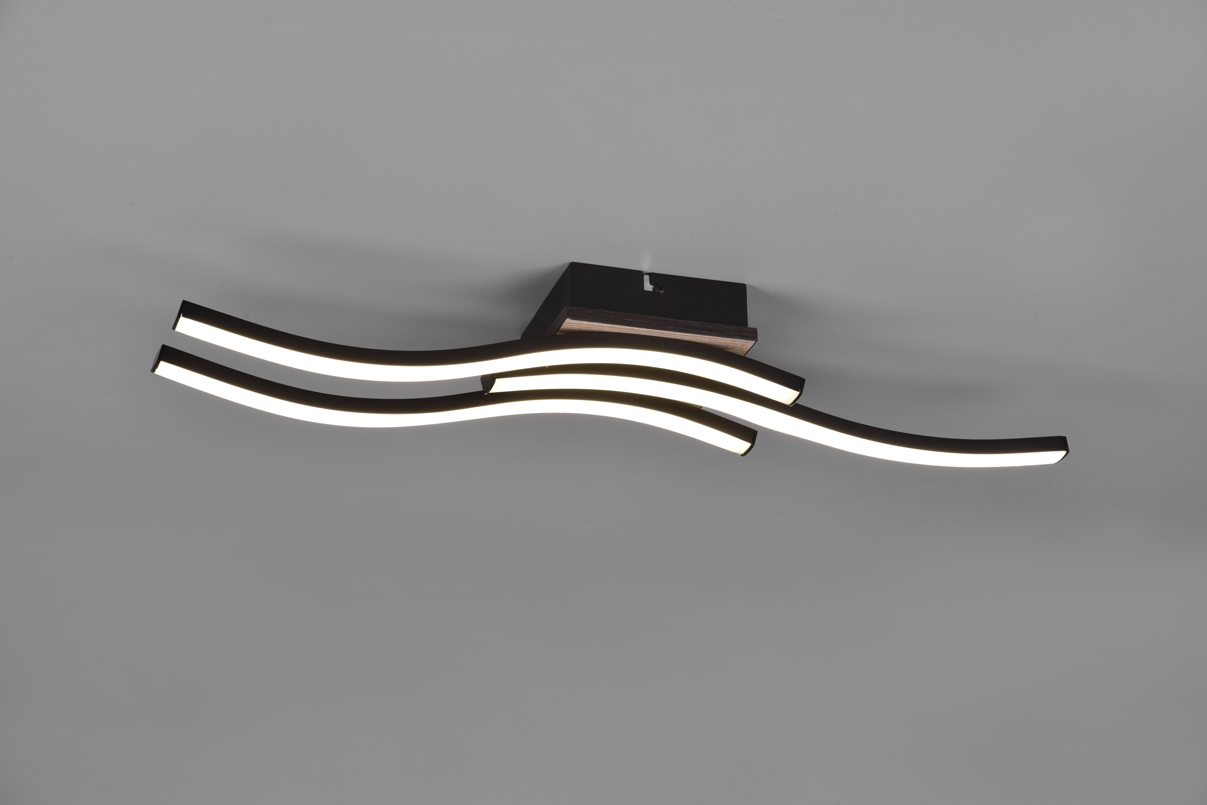 Plafonnier Route 3L noir 3000k R62473135