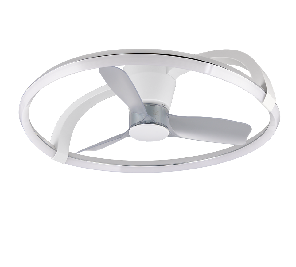 Plafonnier ventilateur blanc Stockholm Trio R64262131