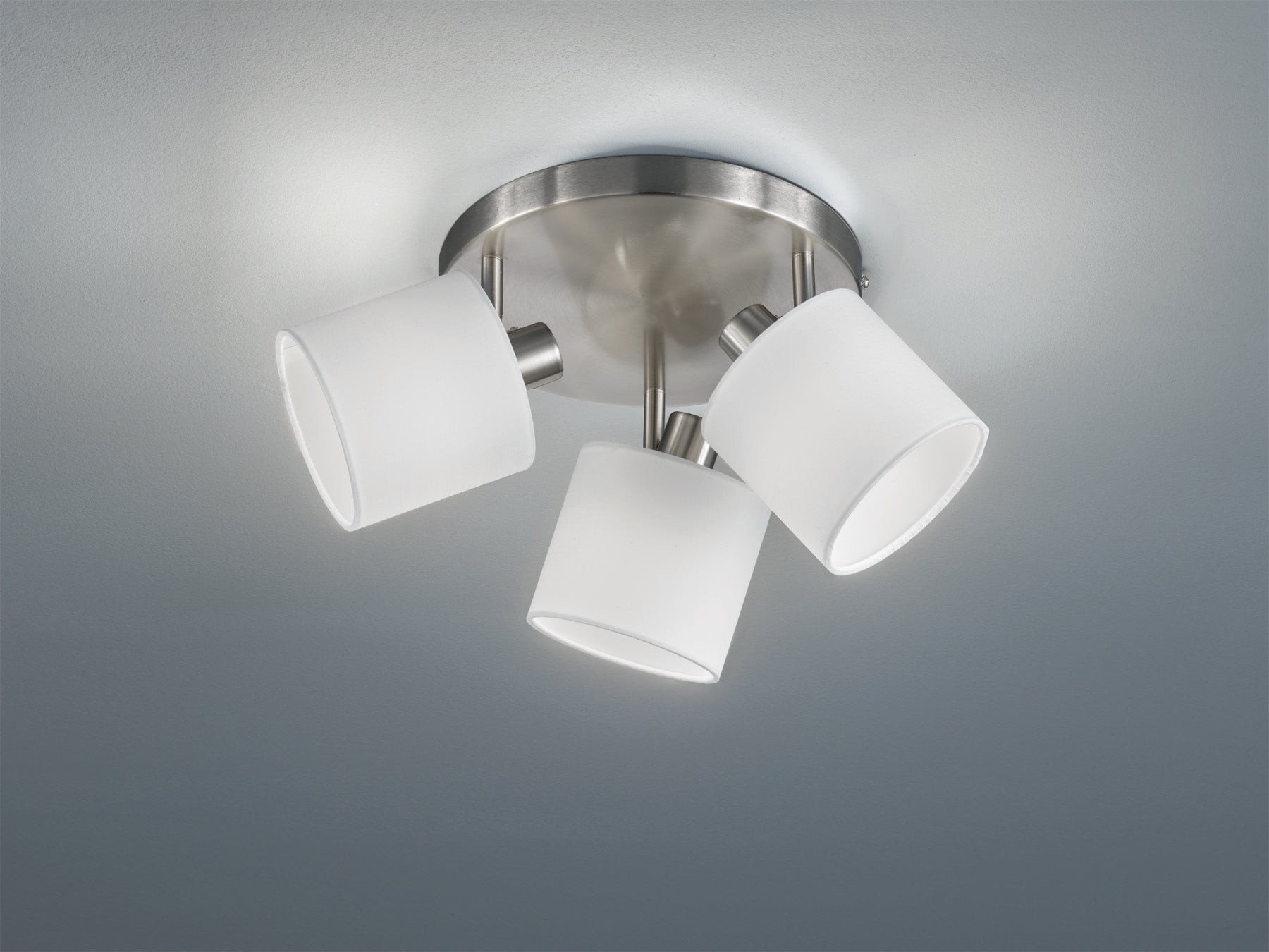 Plafonnier Tommy nickel/blanc R80333901