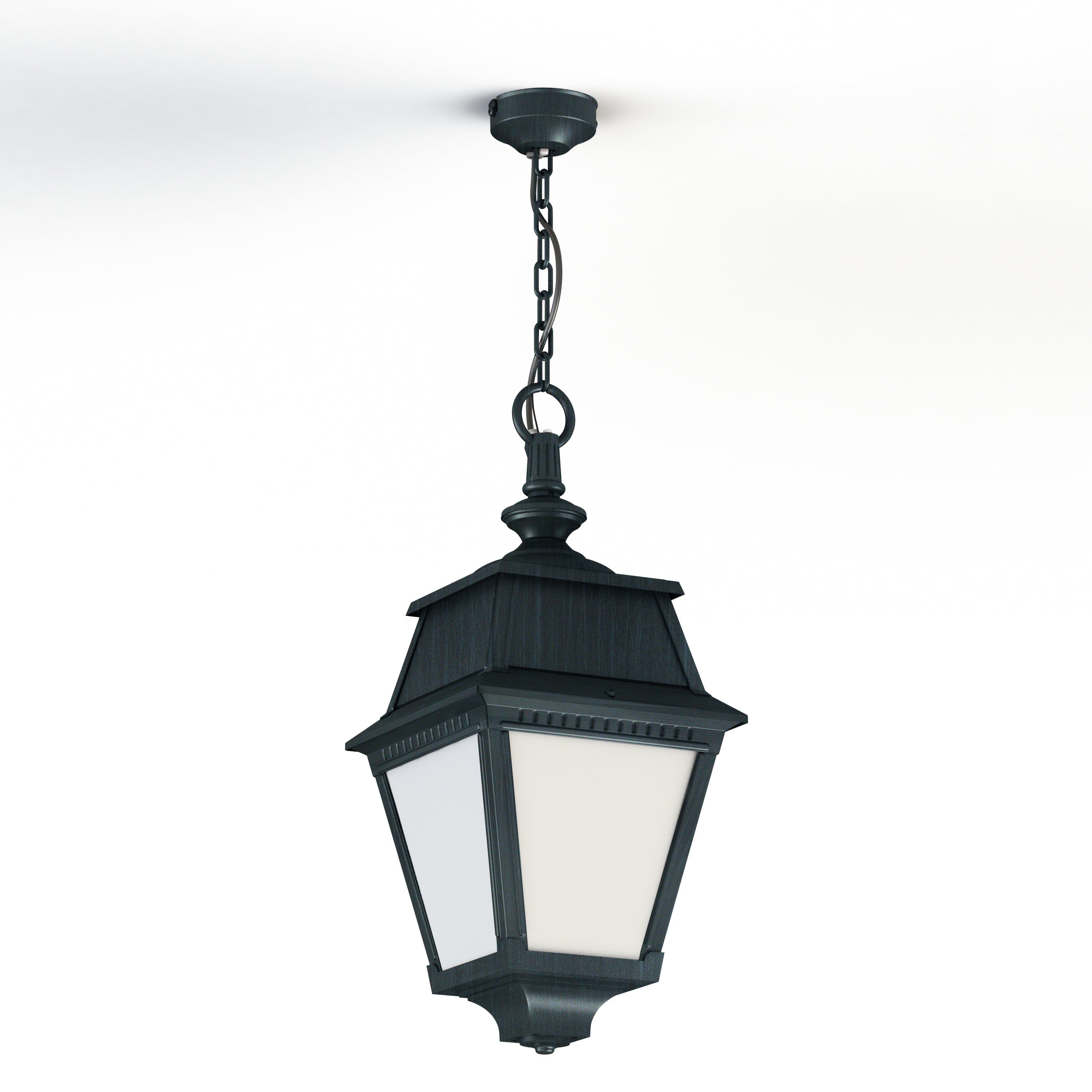 Suspension Avenue 2 N°1 LED opale Vert de gris 008 102103008