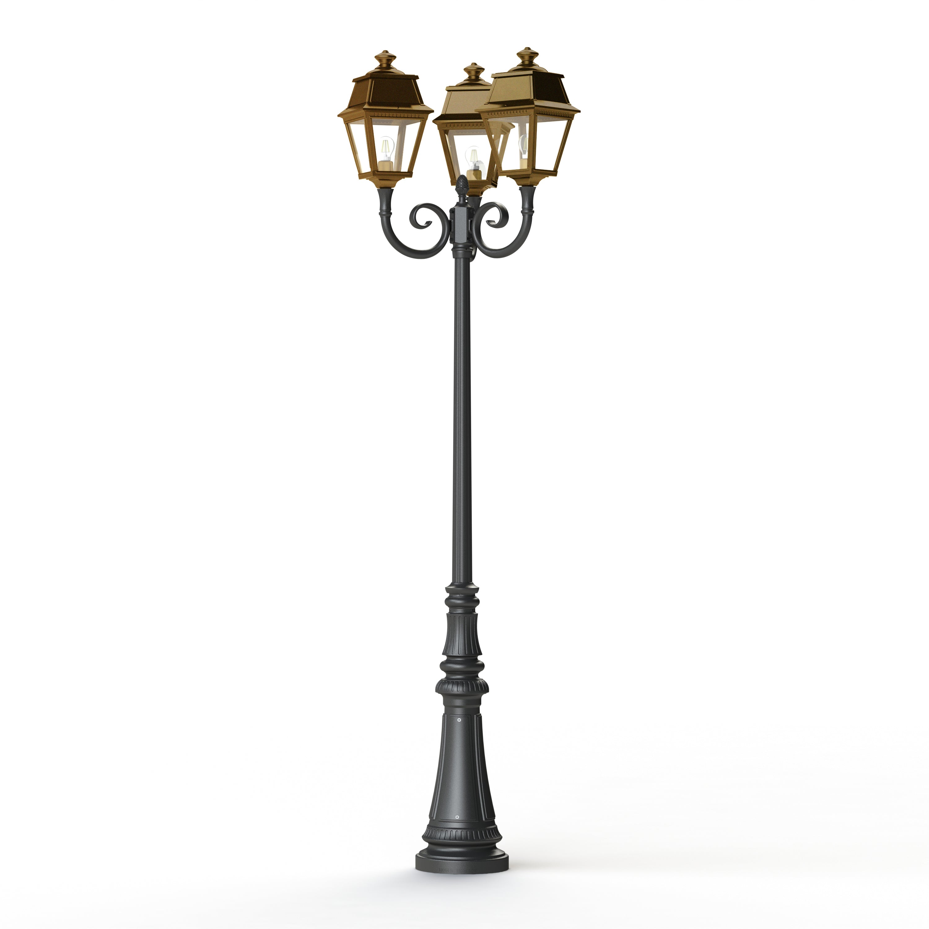Lampadaire Avenue 2 N°11 E27 Laiton vernis teinté 070 102028070