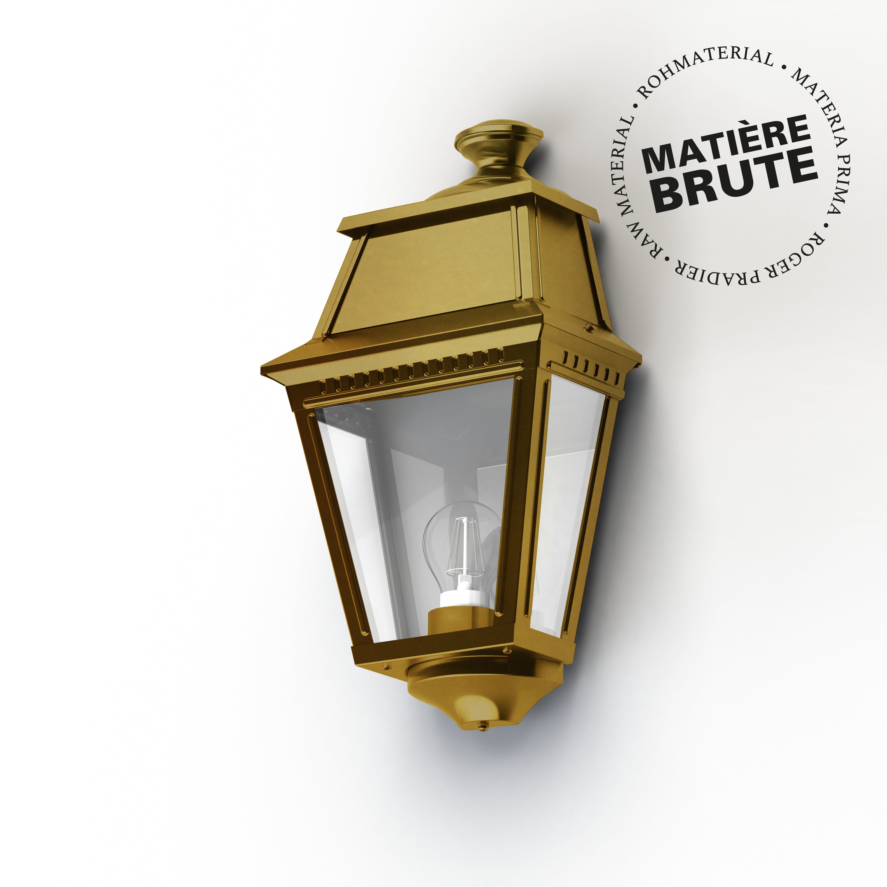 Applique Avenue 2 N°3 E27 laiton brut 072 102007072