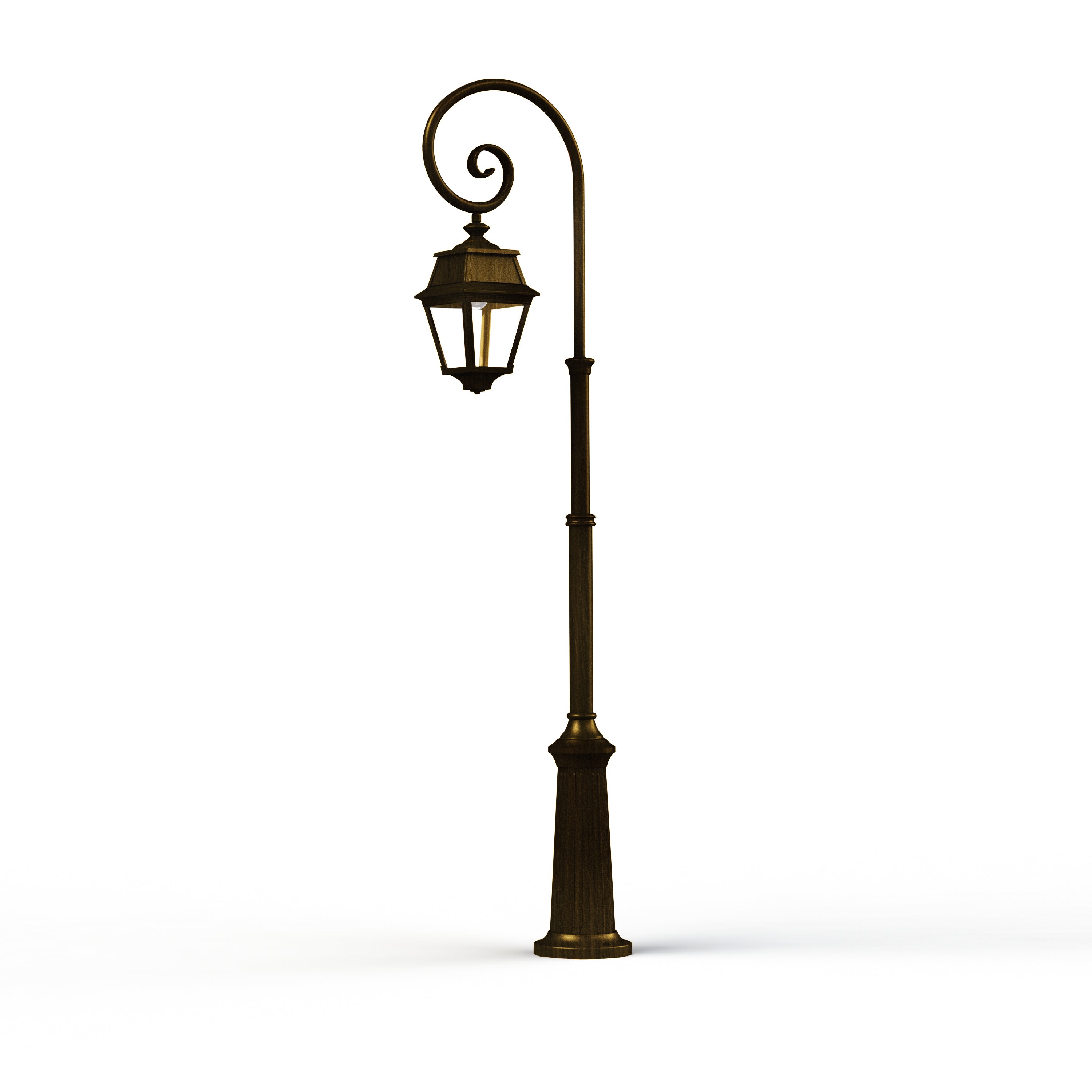 Lampadaire Avenue 2 N°8 E27 Patiné doré 009 102022009