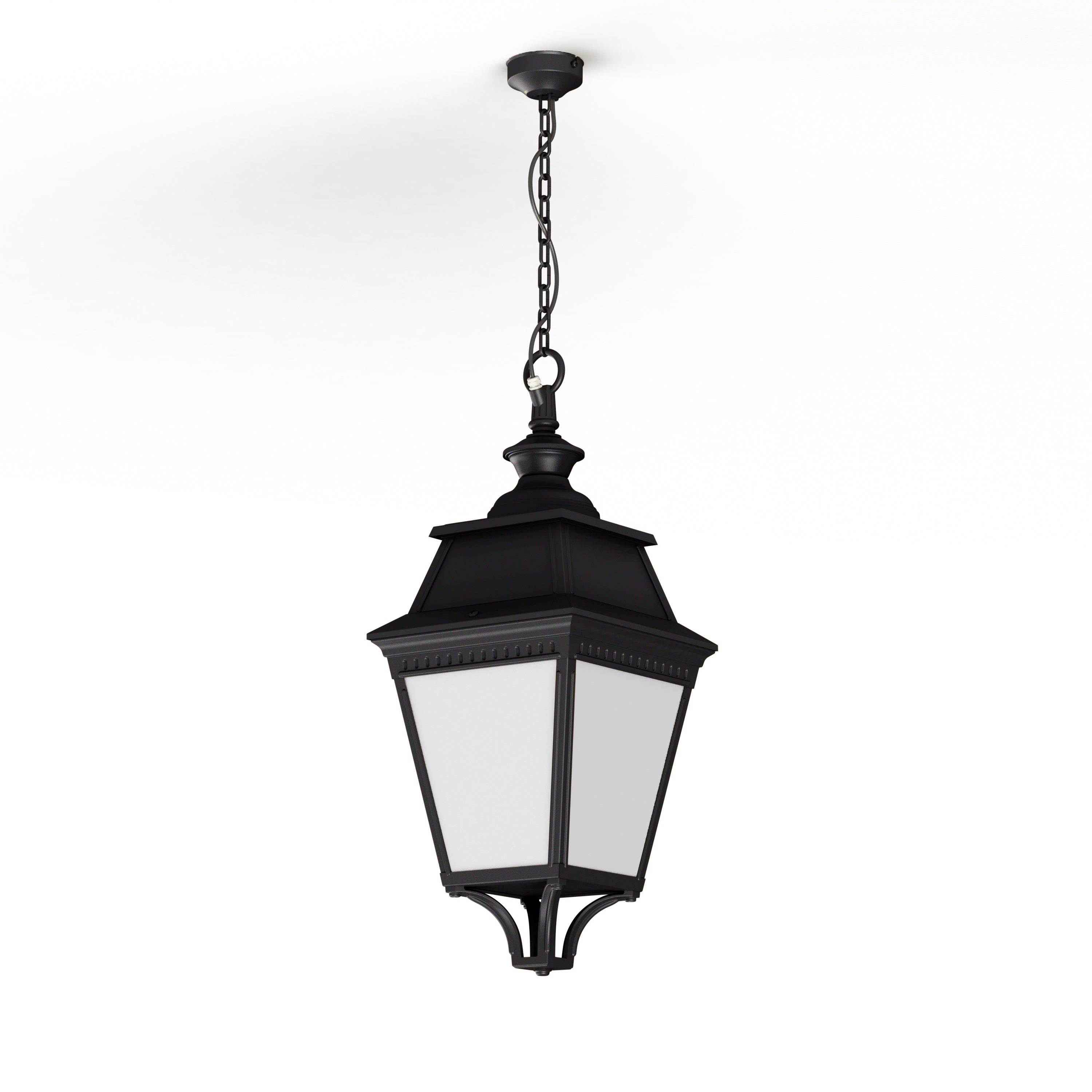 Suspension Avenue 3 N°1 LED Warm Noir 000 Diffuseur opale 103104000