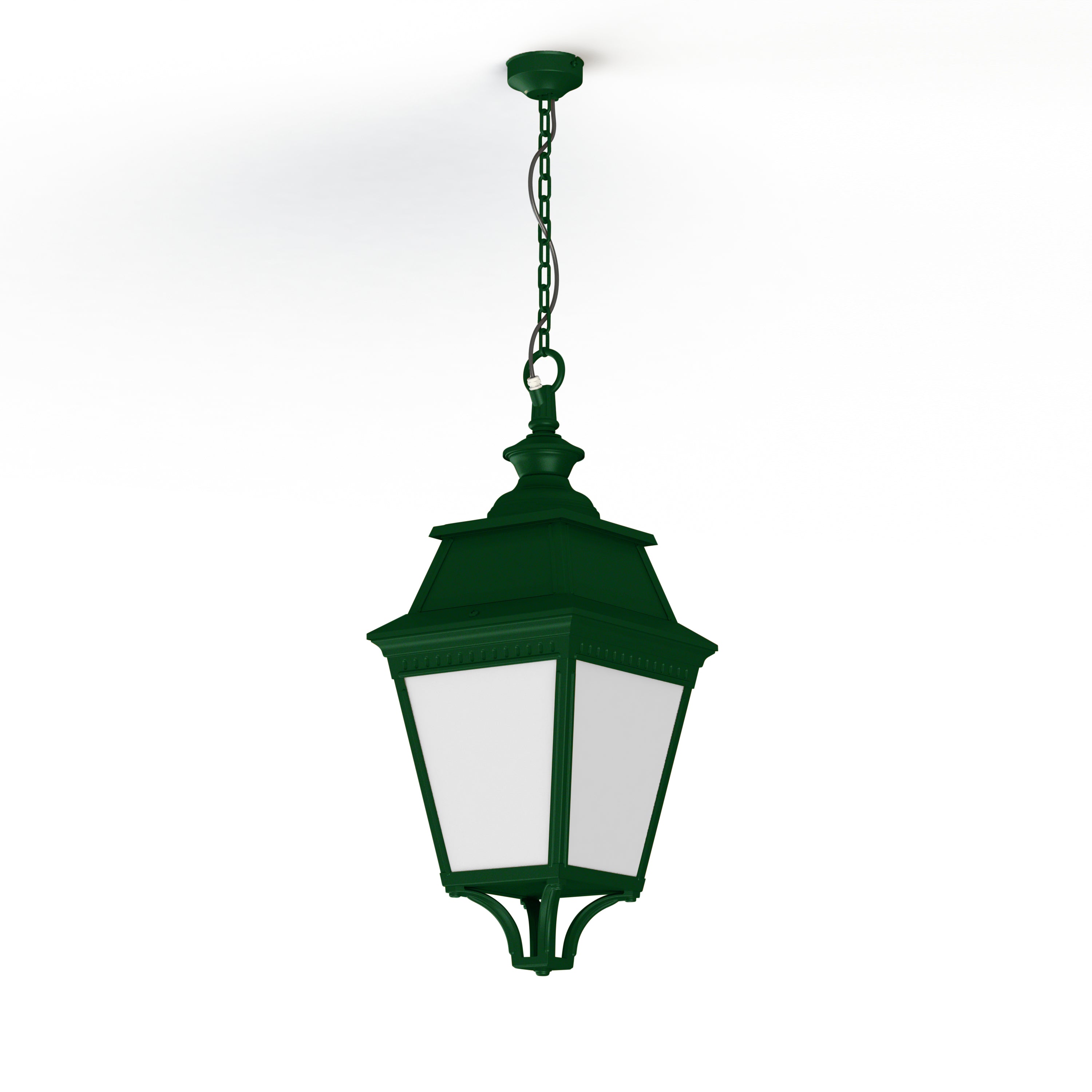 Suspension Avenue 3 N°1 LED Warm Vert 067 Diffuseur opale 103204067