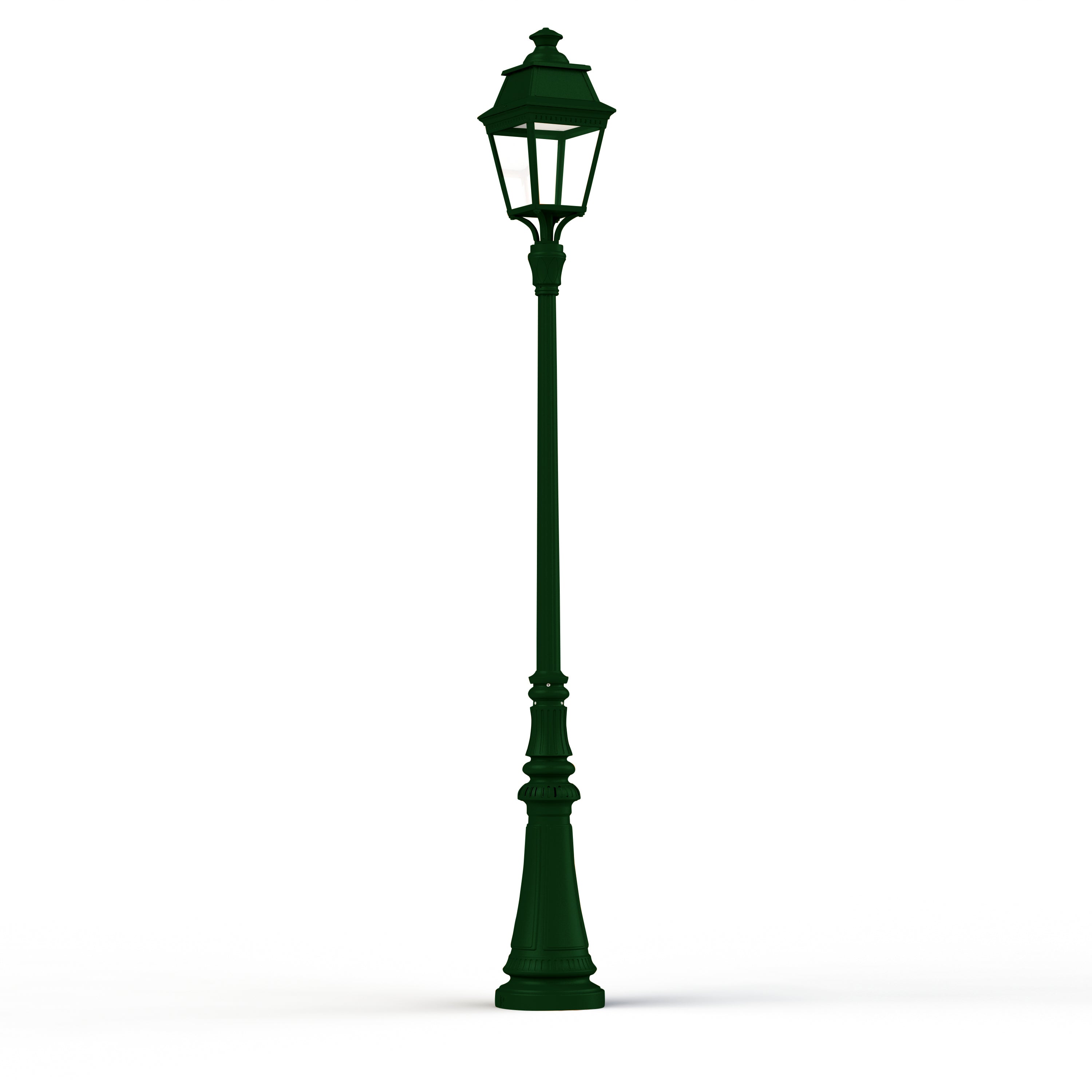 Lampadaire Avenue 3 N°7 LED Warm Vert 067 Diffuseur clair 103228067