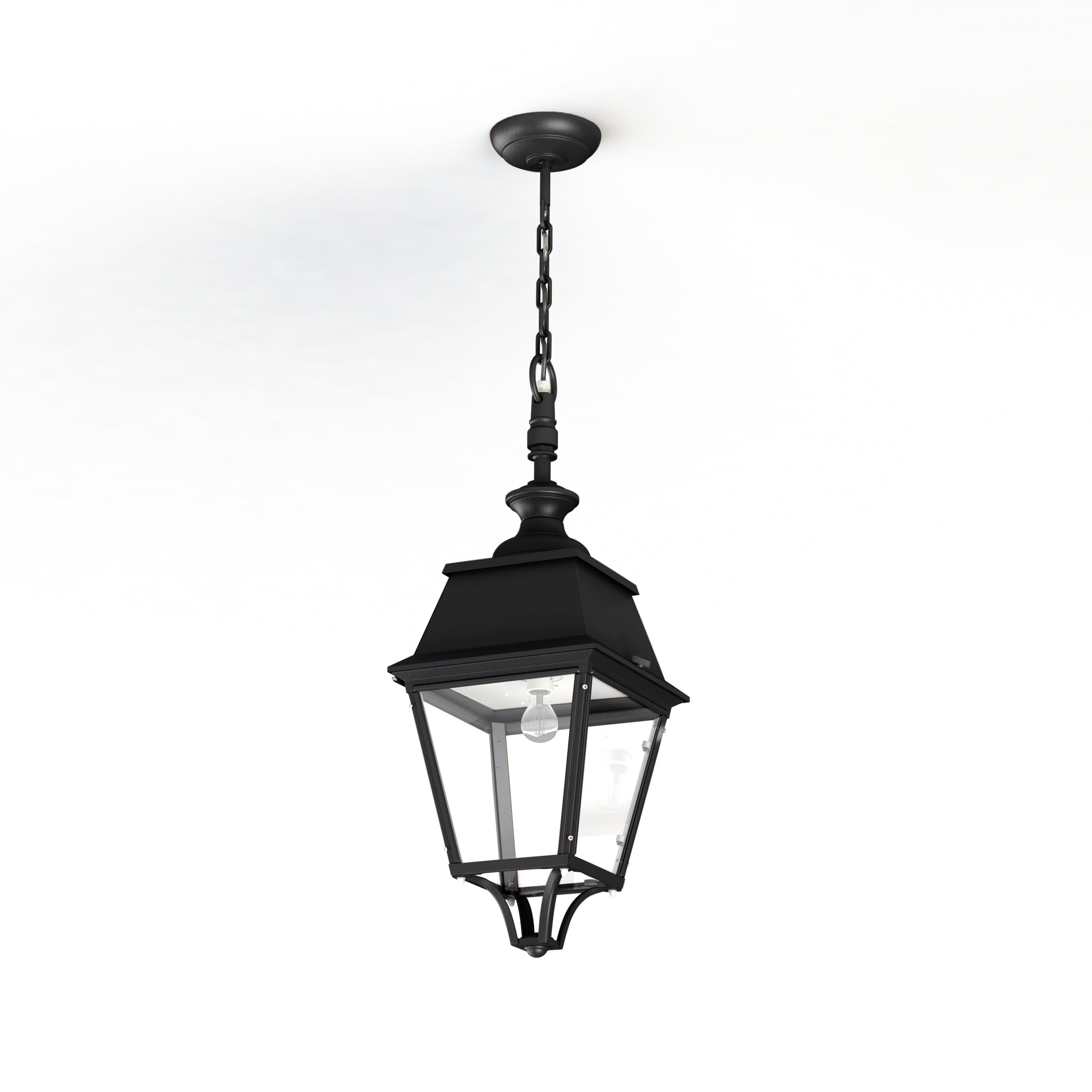 Suspension Avenue 4 N°1 E27 clair Noir foncé 000 104001000