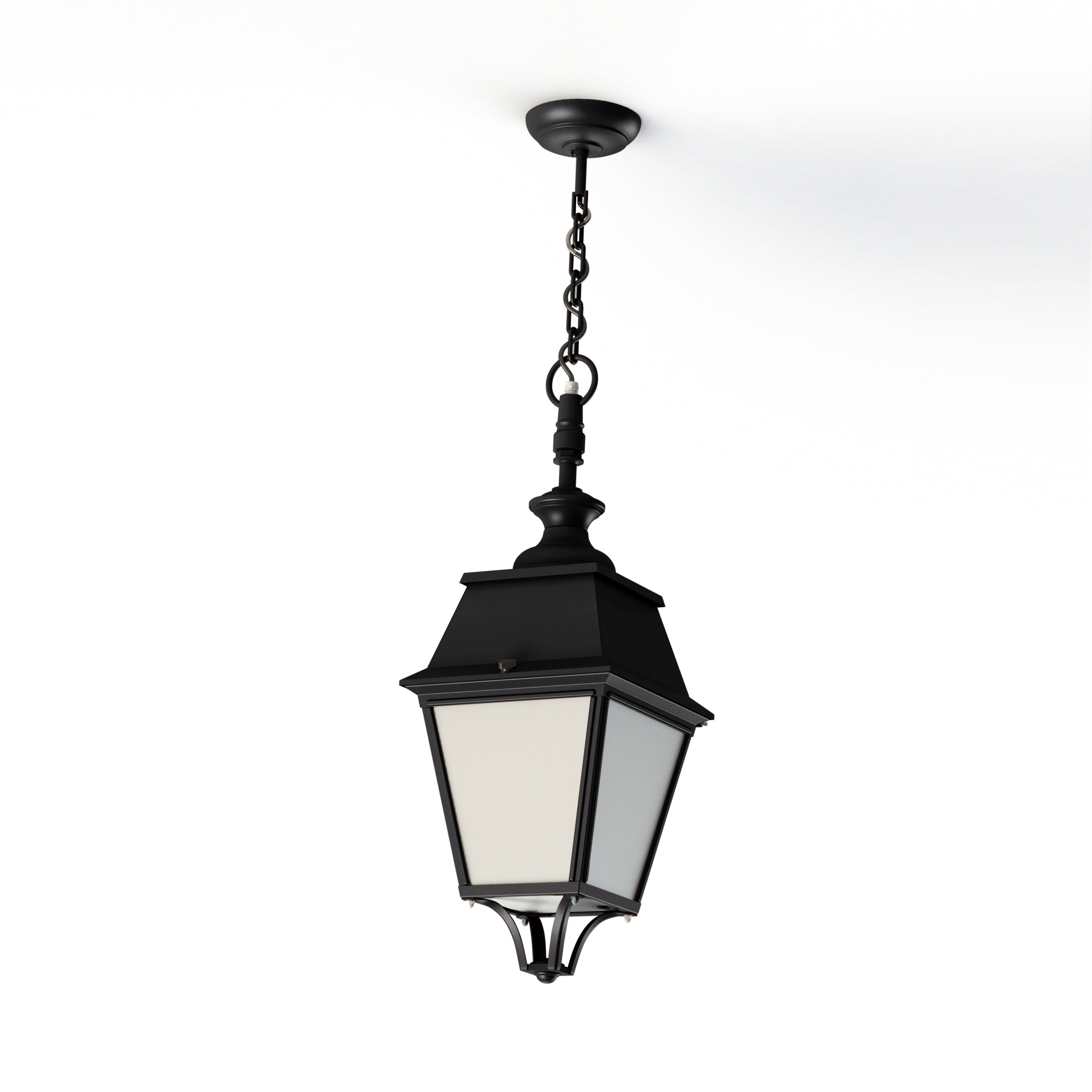 Suspension Avenue 4 N°1 LED 35W 2700°K Noir 000 Diffuseur opale 104354000