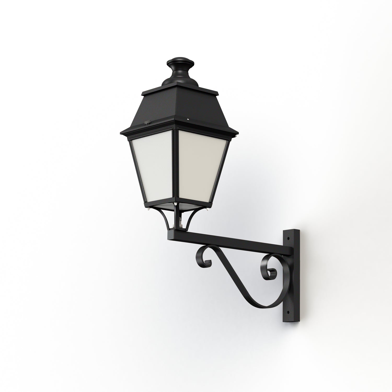 Applique Avenue 4 N°3 E27 opale Noir foncé 000 104062000