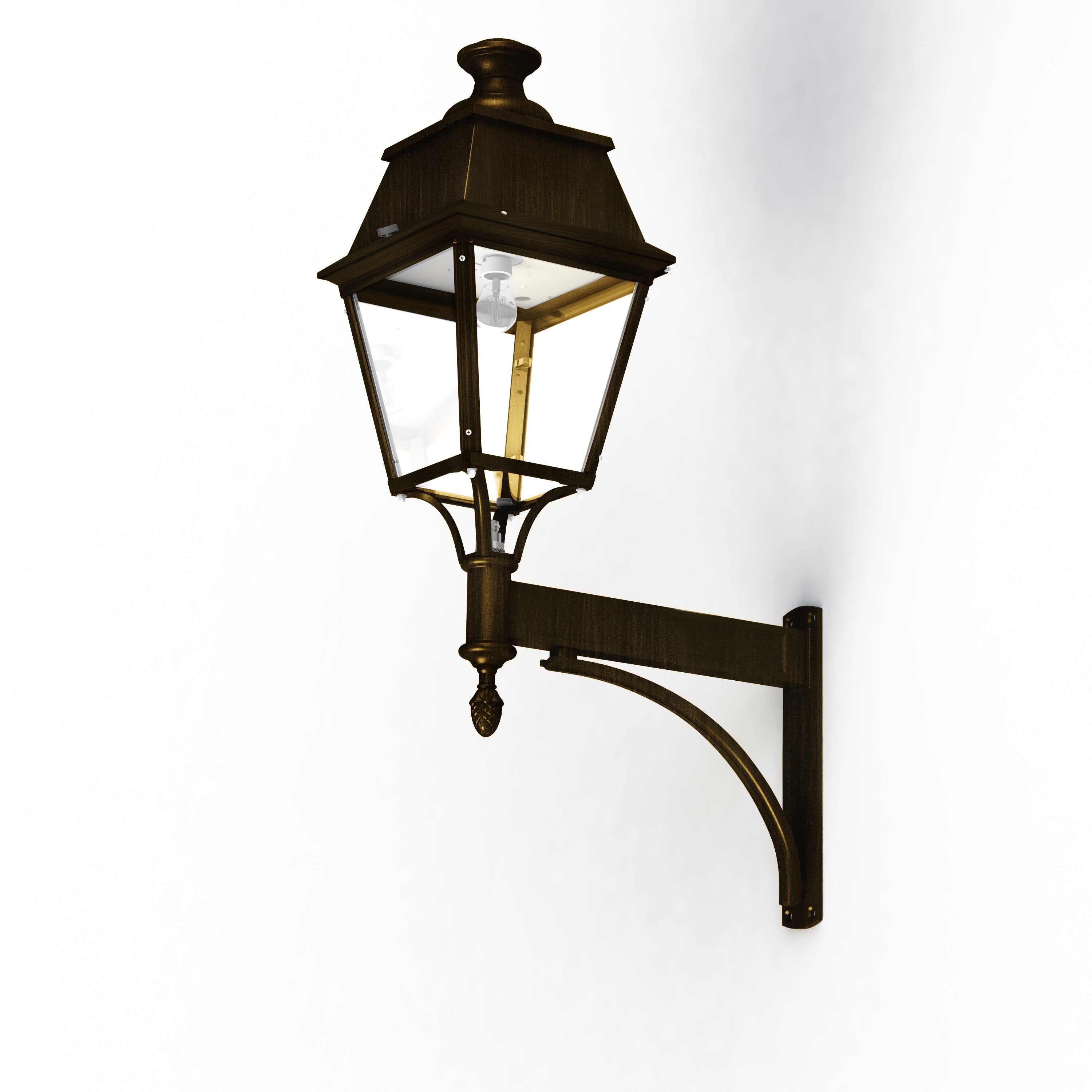 Applique Avenue 4 N°4 E27 clair Patiné doré 009 104079009