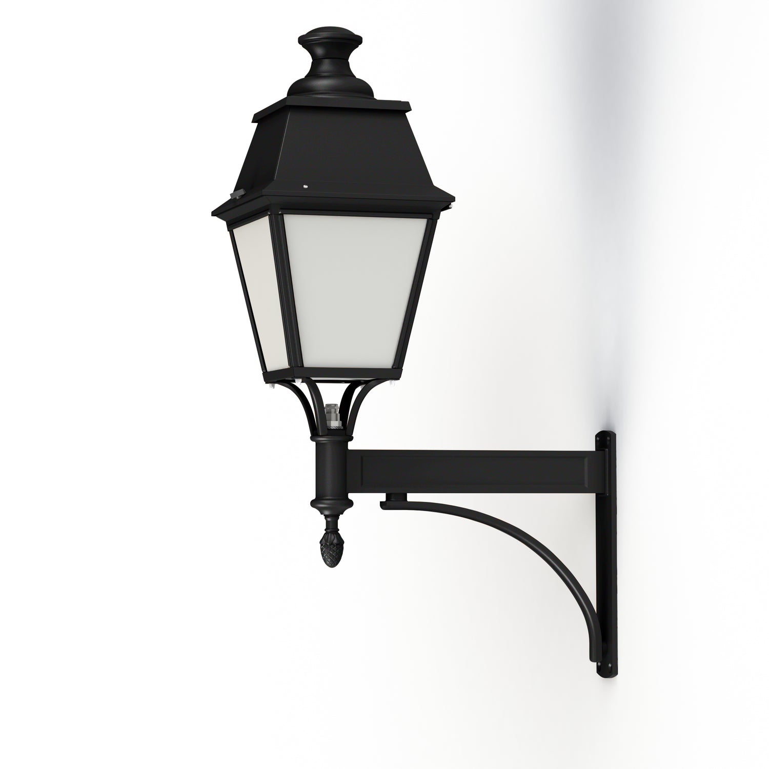 Applique Avenue 4 N°4 E27 opale Noir foncé 000 104096000