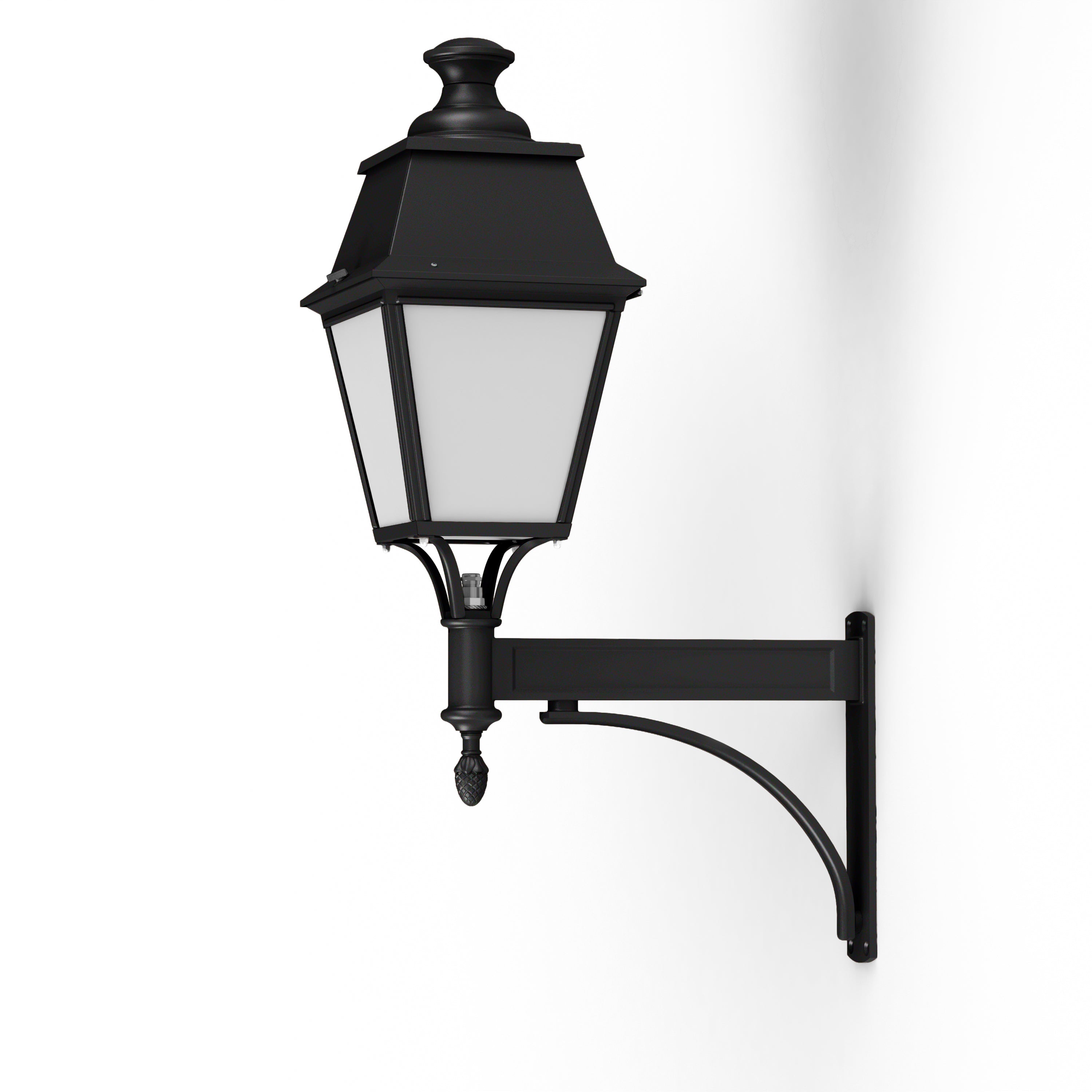 Applique Avenue 4 N°4 LED 35W 2700°K Noir 000 Diffuseur opale 104358000