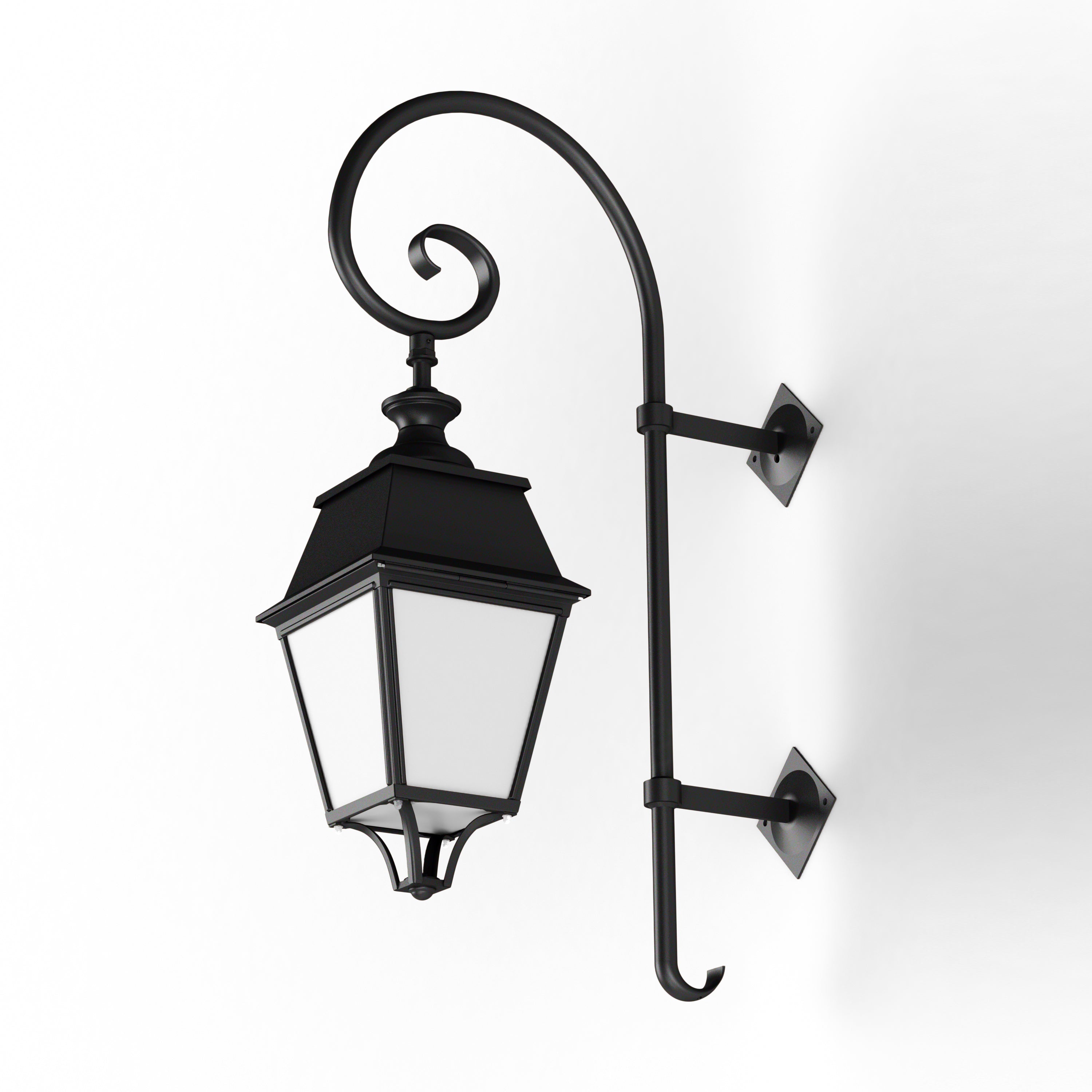 Applique Avenue 4 N°5 LED 35W 2700°K Noir 000 Diffuseur opale 104360000