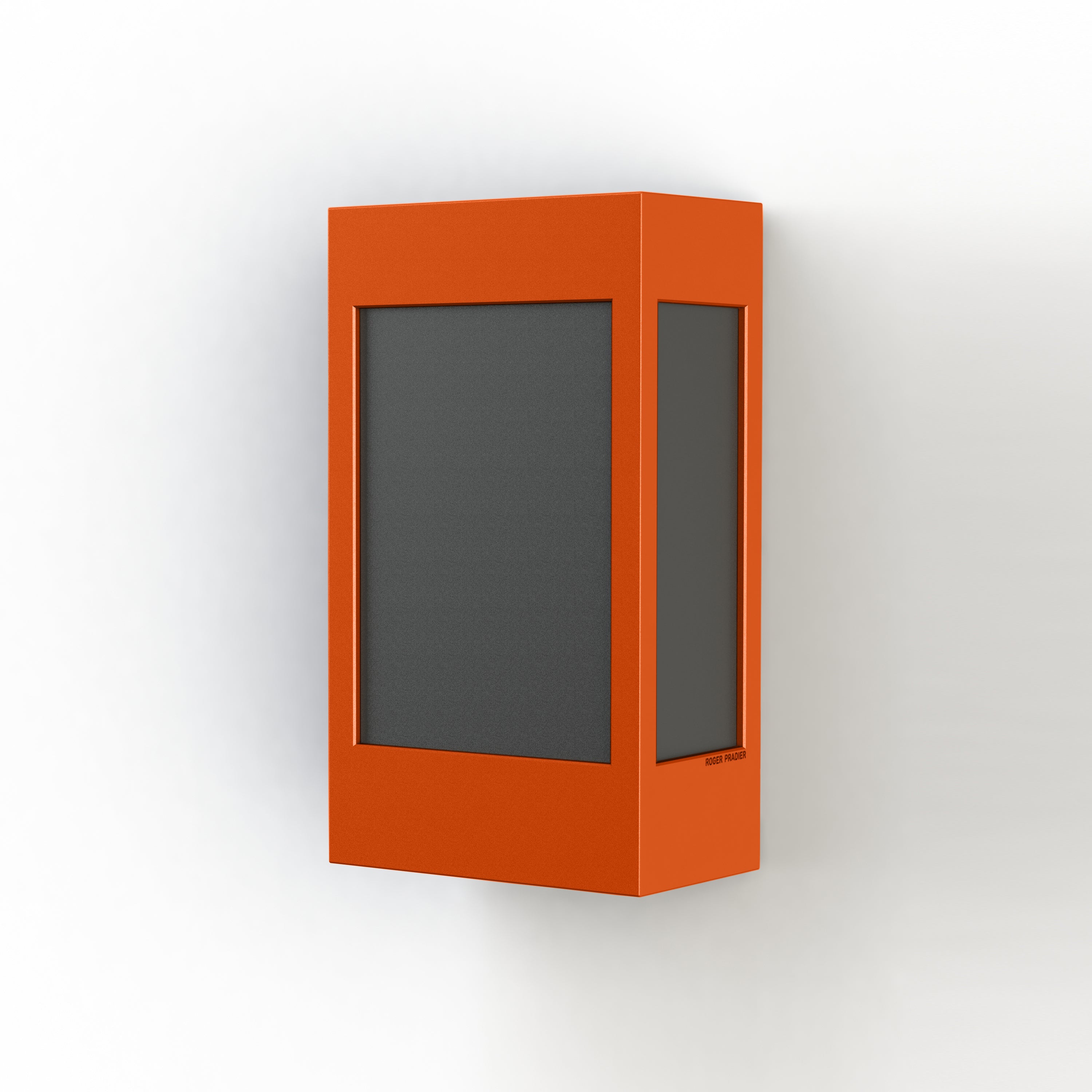 Applique Brick² N° 1 Classe 3 Diffuseur PMMA noir Orange 014 108016014