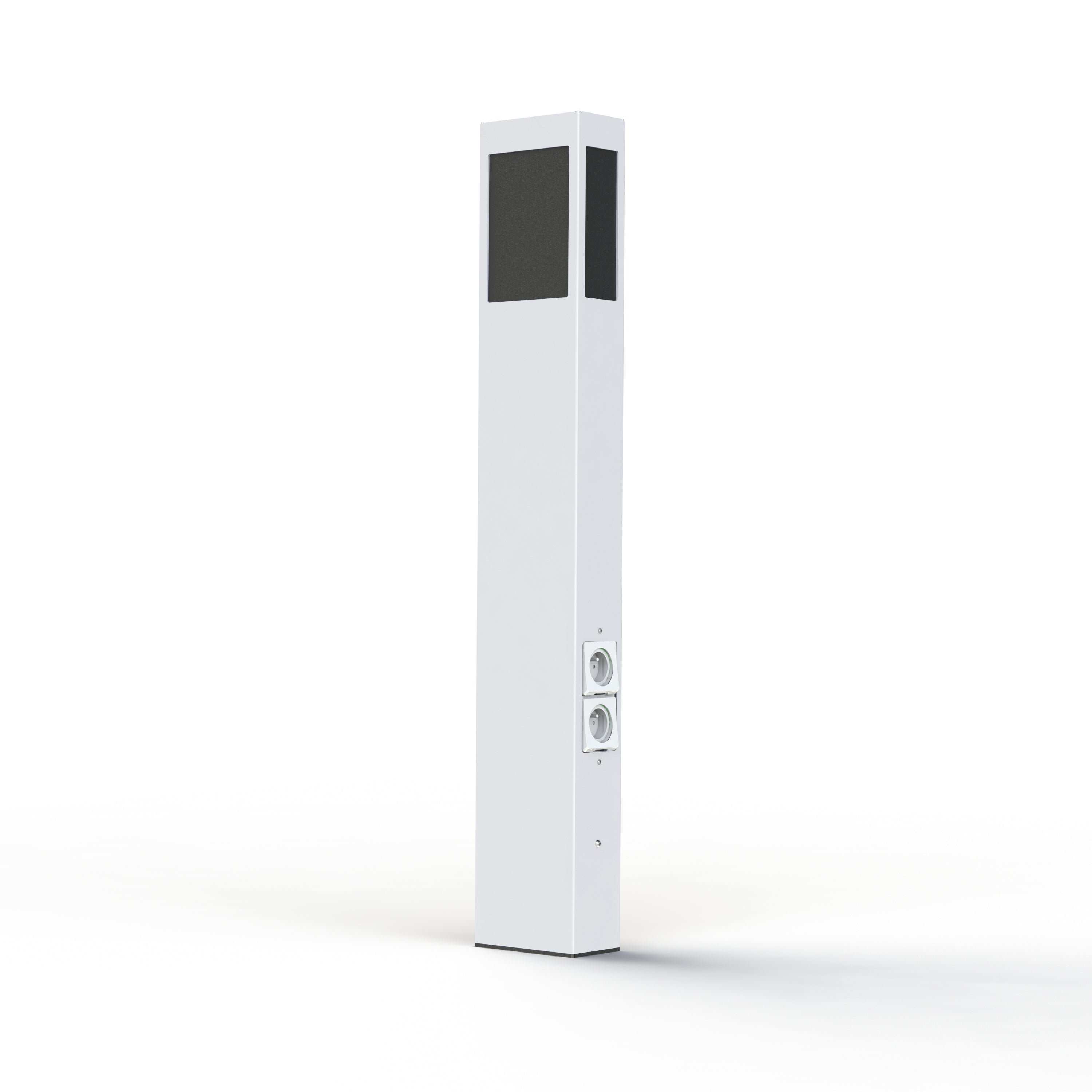 Borne Brick² N°4 PMMA noir prise Blanc pur 101 108012101