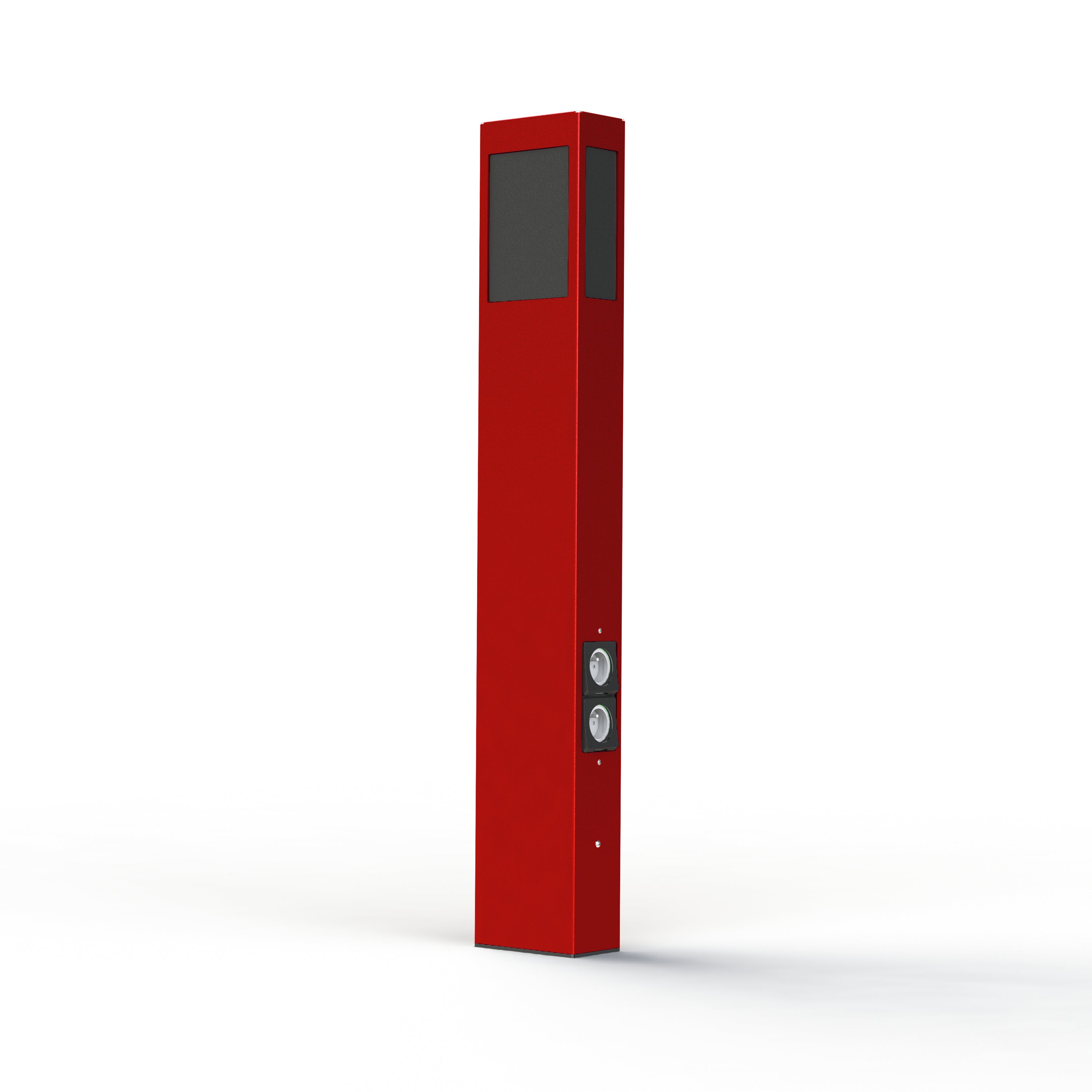 Borne Brick² N°4 PMMA noir prise Rouge tomate 110 108012110