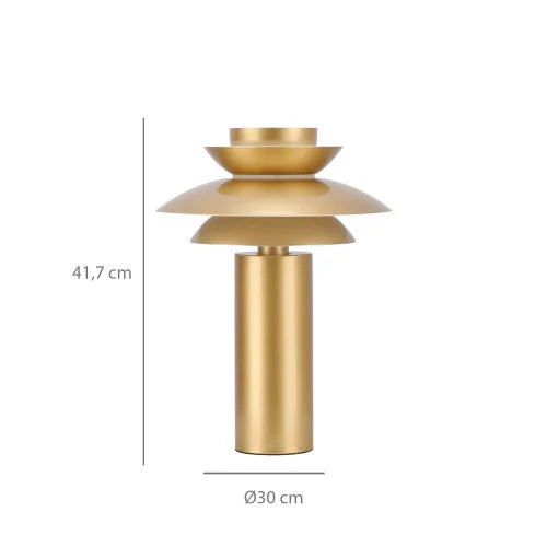 Lampe OSLO doré mat LOVA 9072