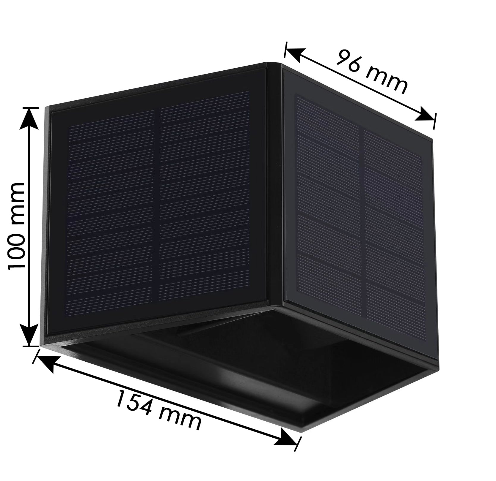 Applique solaire ARK noire BFARK3
