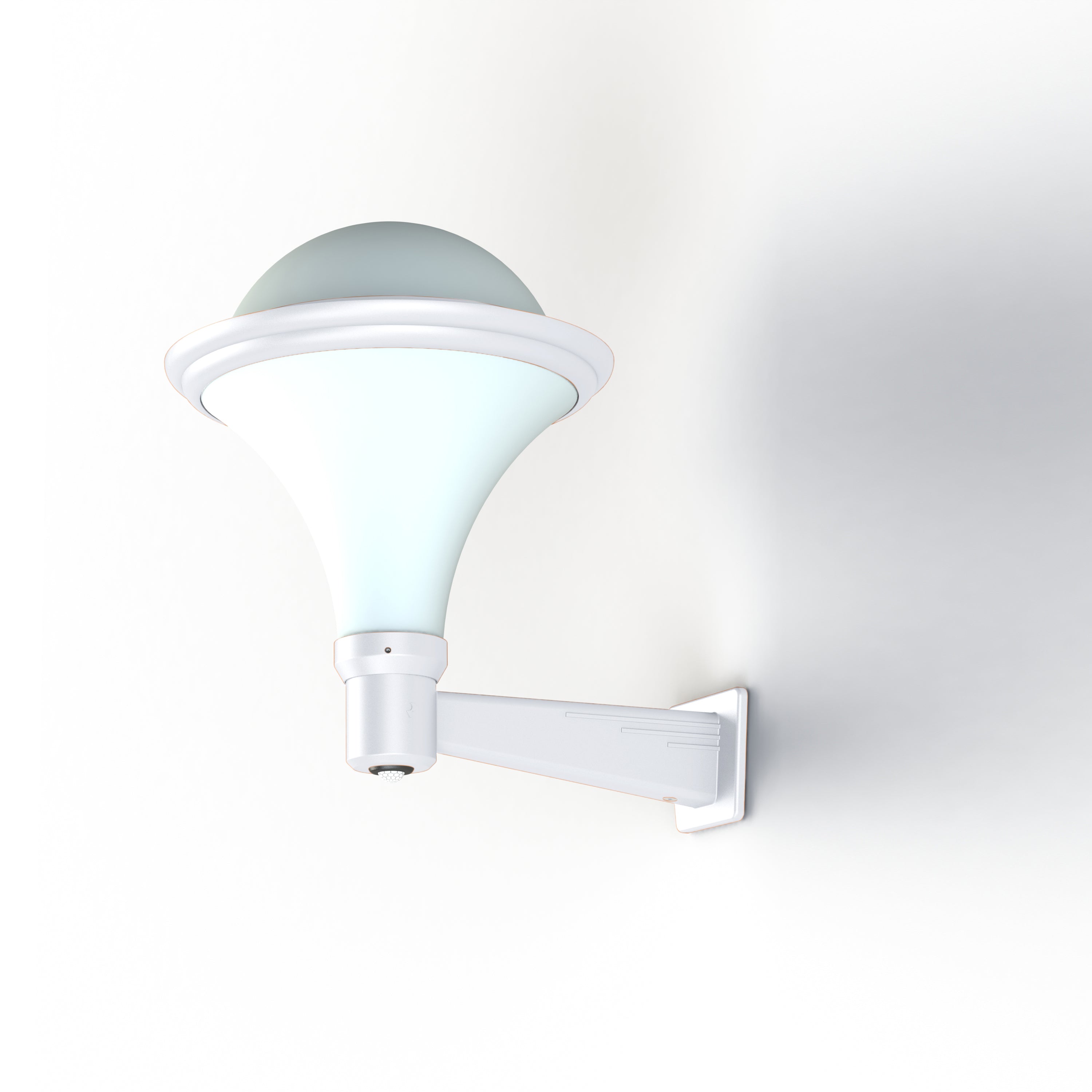 Applique Dallas N°2 detection opale Blanc 001 119004001