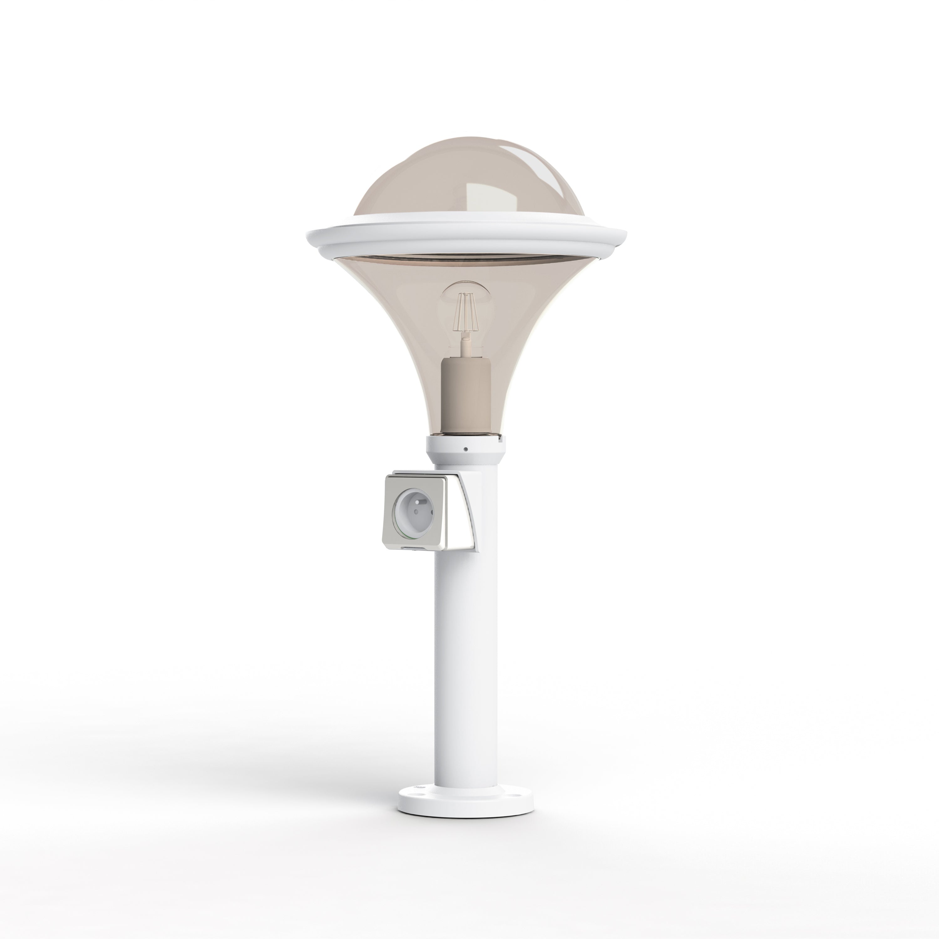 Borne Dallas N°7 prise fume Blanc 001 119010001