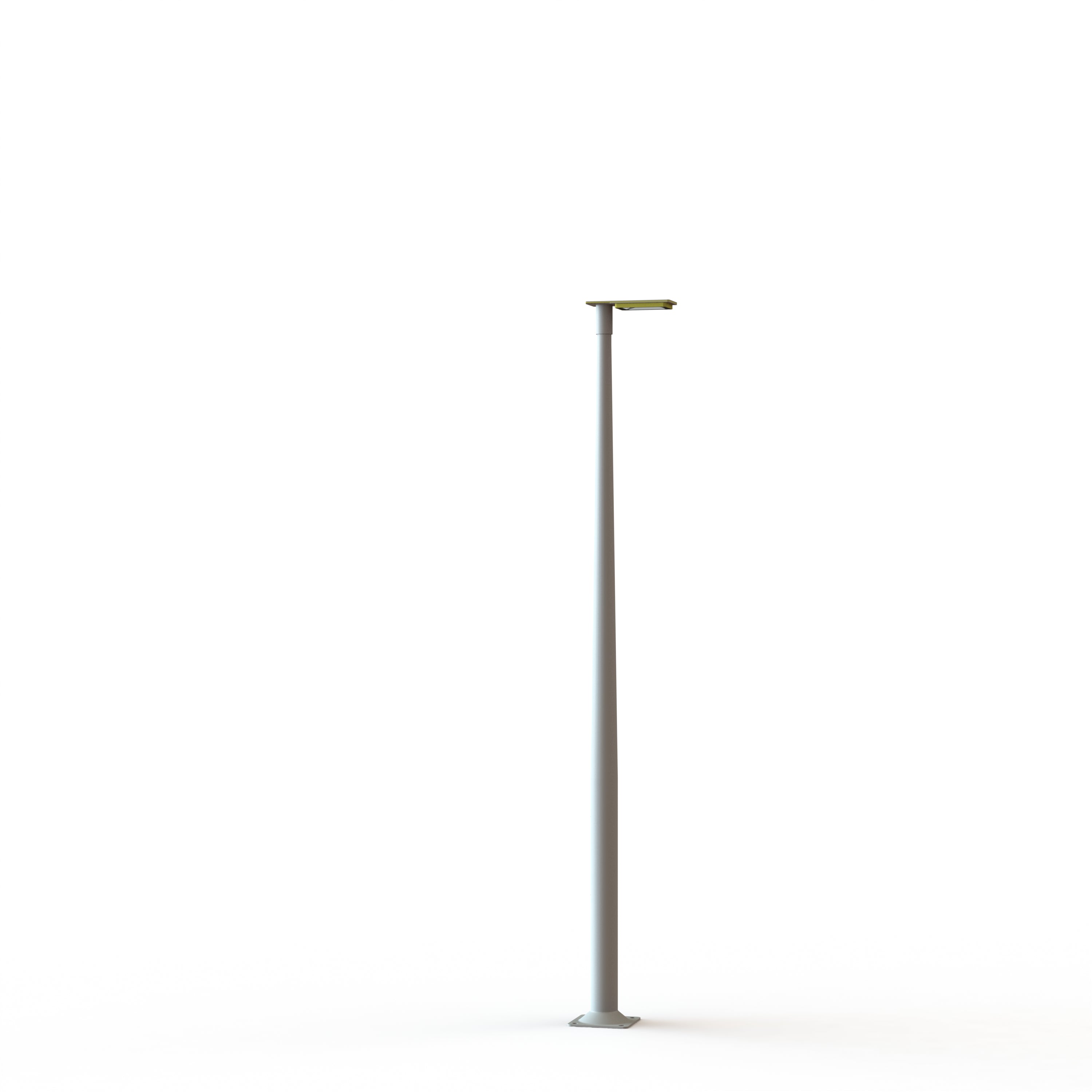 Lampadaire Hector N°2 LED sym 26W 3000K Jaune souffre 068 support Gris 105 182213068