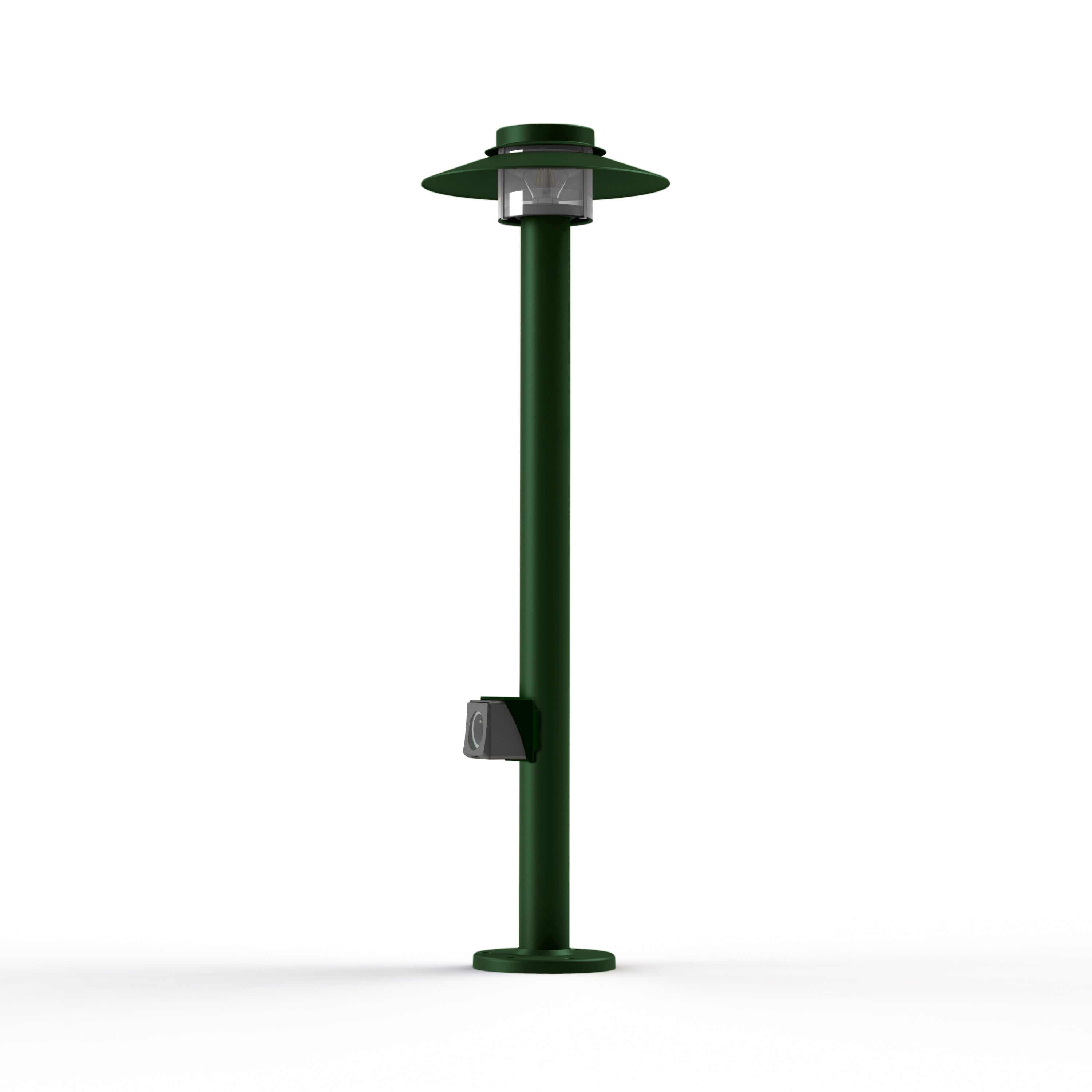Borne Kerlouan N°4 prise type F Vert Anglais 019 128006019-sk