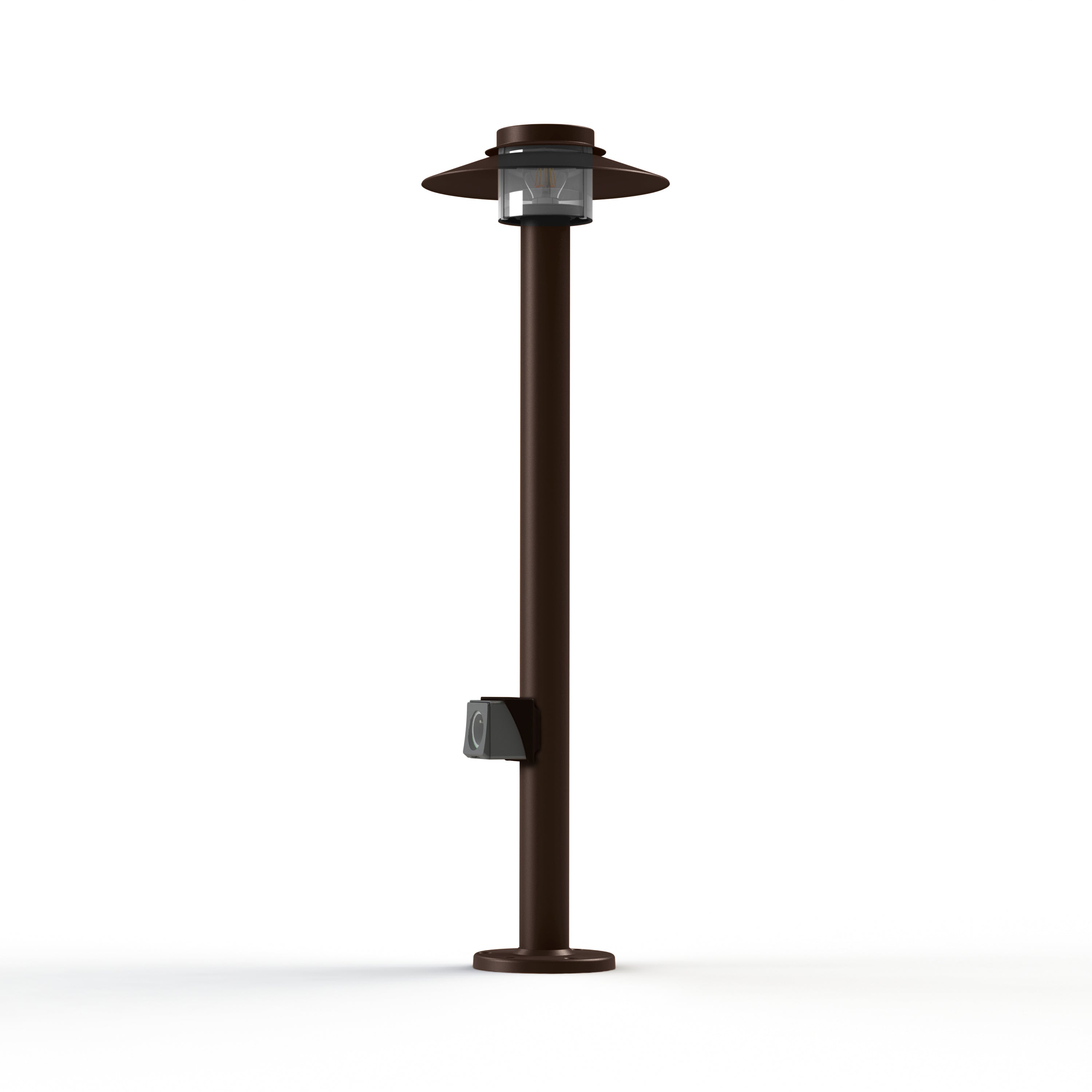 Borne Kerlouan N°4 prise type F Rouille 046 128006046-sk