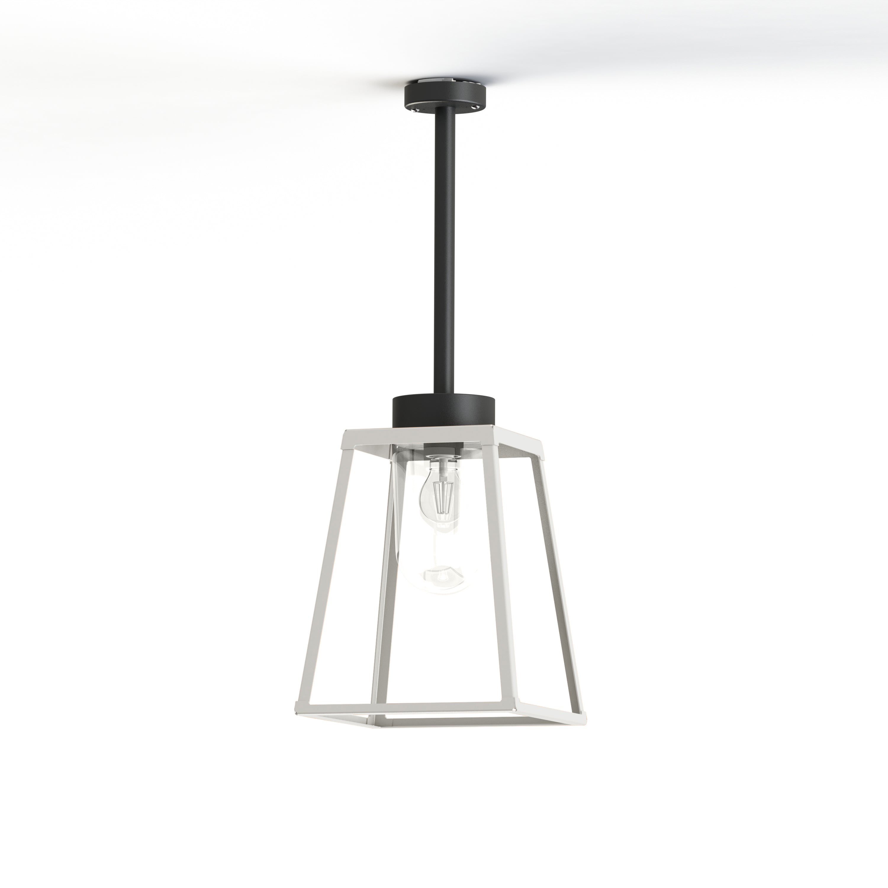 Plafonnier Lampiok 2 N°1 diffuseur clair Blanc pur 101 - Gris noir 107 178001101
