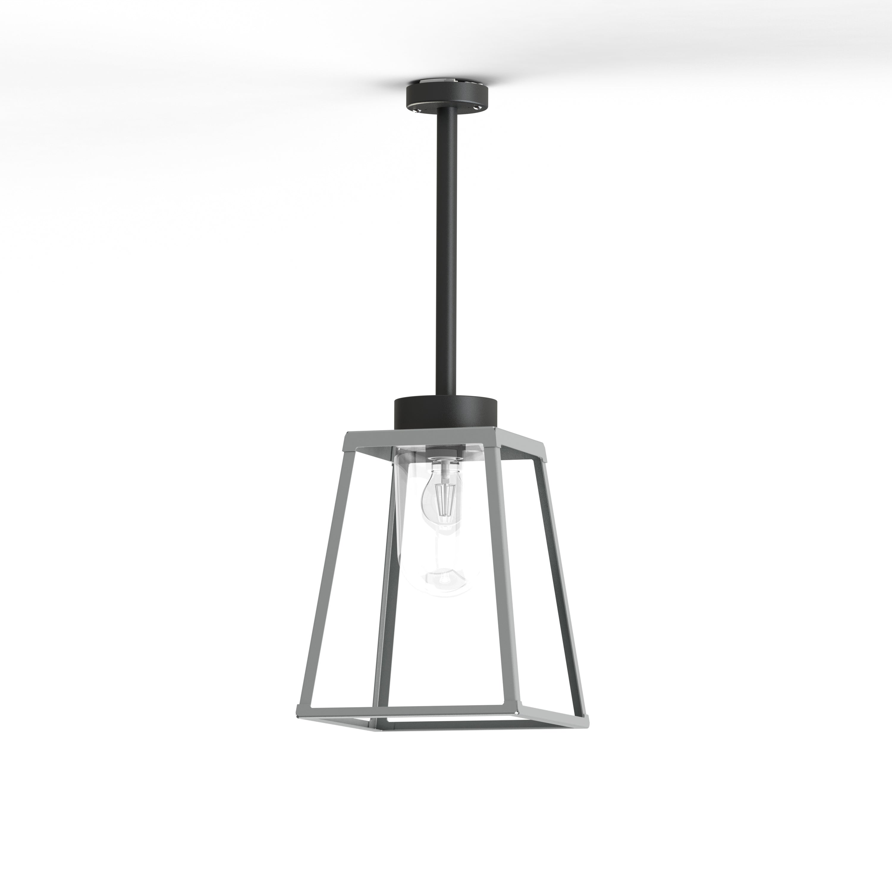 Plafonnier Lampiok 2 N°1 diffuseur clair Gris soie 105 - Gris noir 107 178001105