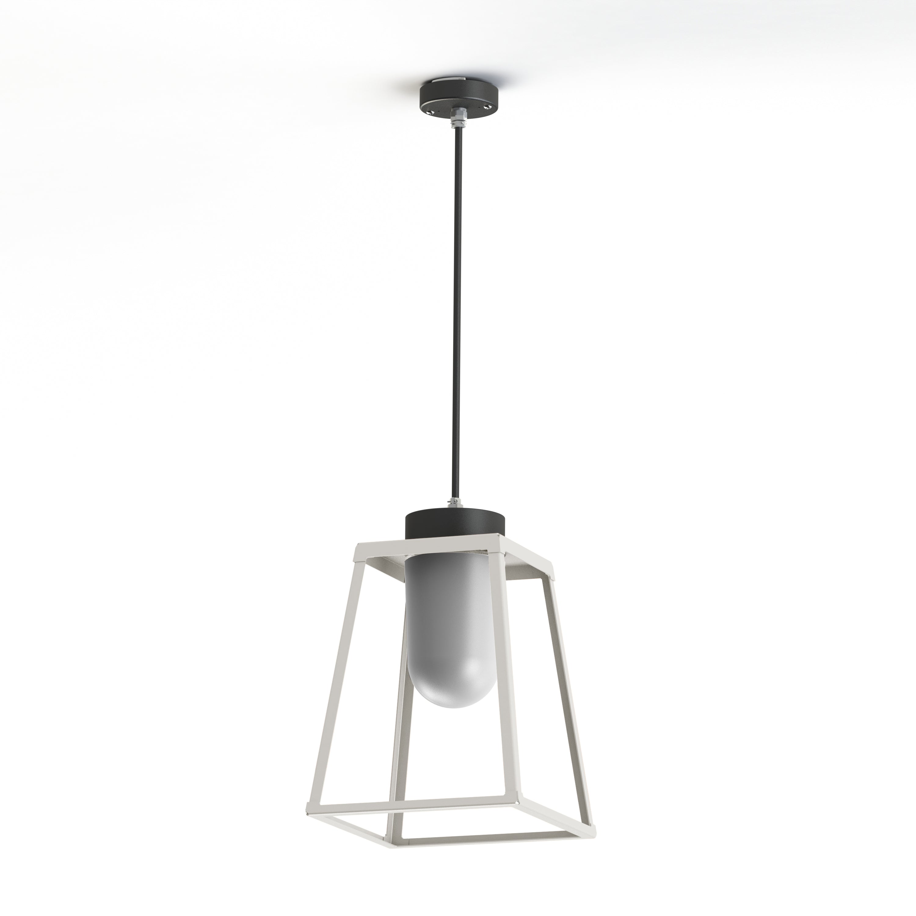 Suspension Lampiok 2 N°2 diffuseur opale Blanc pur 101 - Gris noir 107 178004101