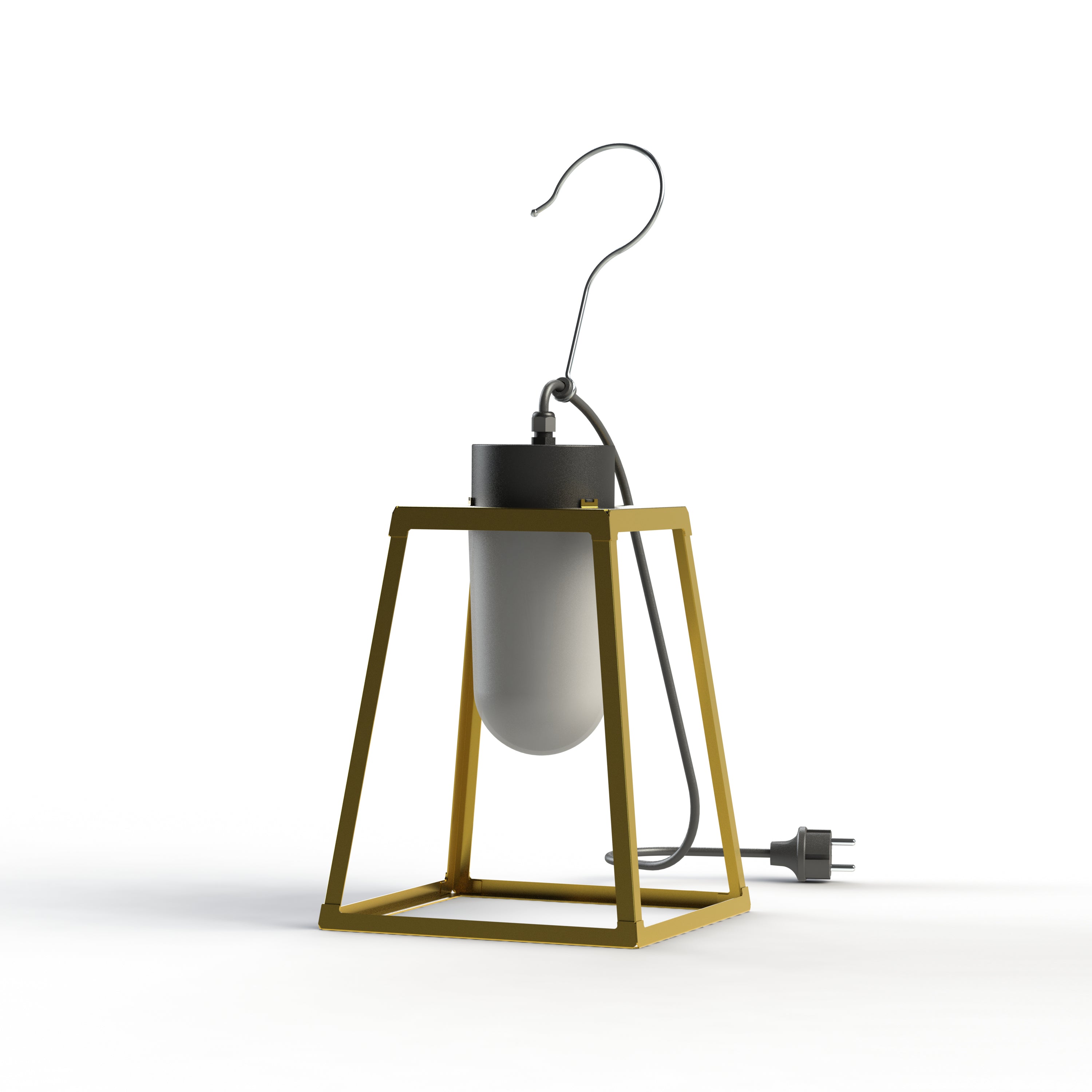 Luminaire mobile Lampiok 1 N°1 opale Laiton vernis teinté 070 131002070