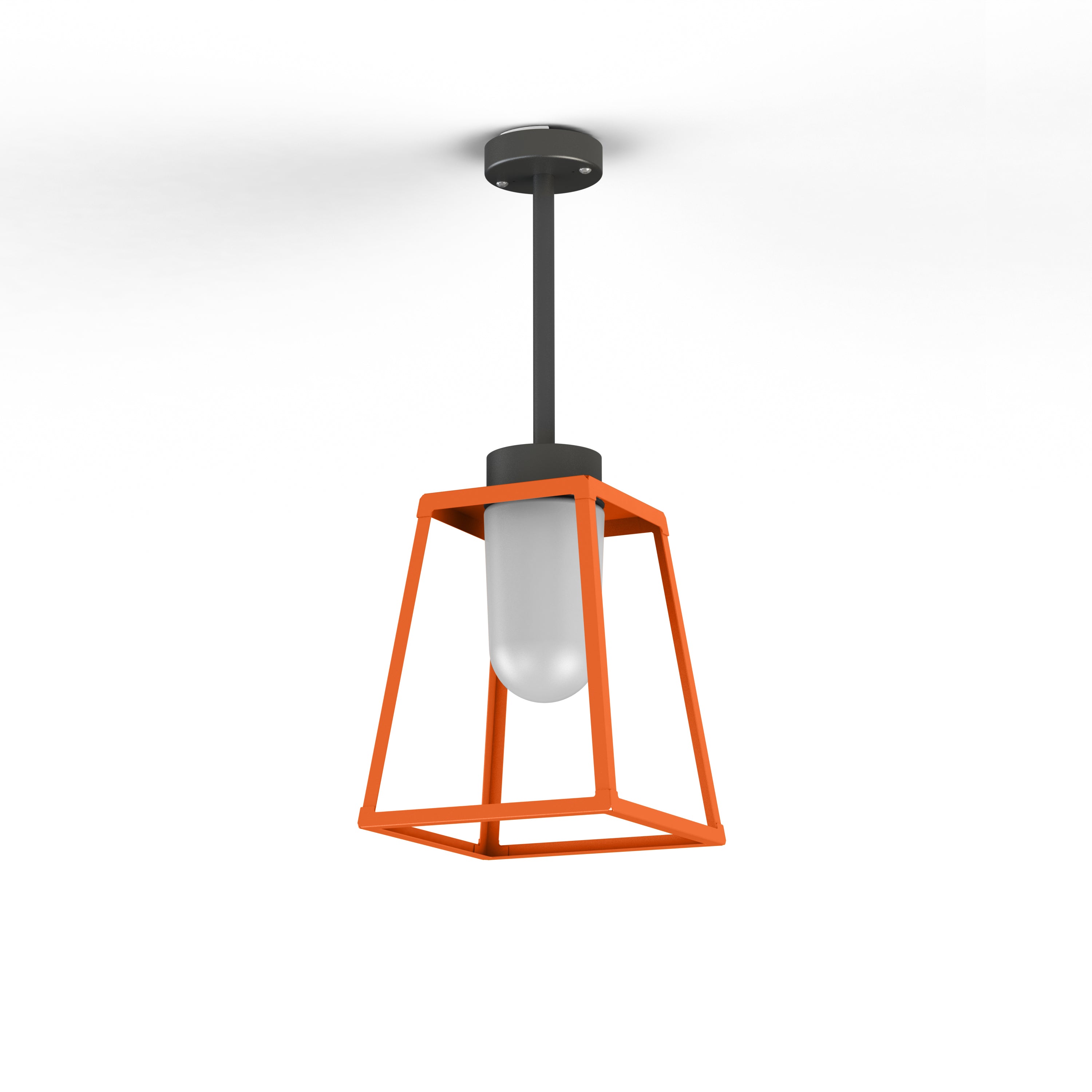 Suspension Lampiok 1 N°2 opale Orangé pur 014 131004014