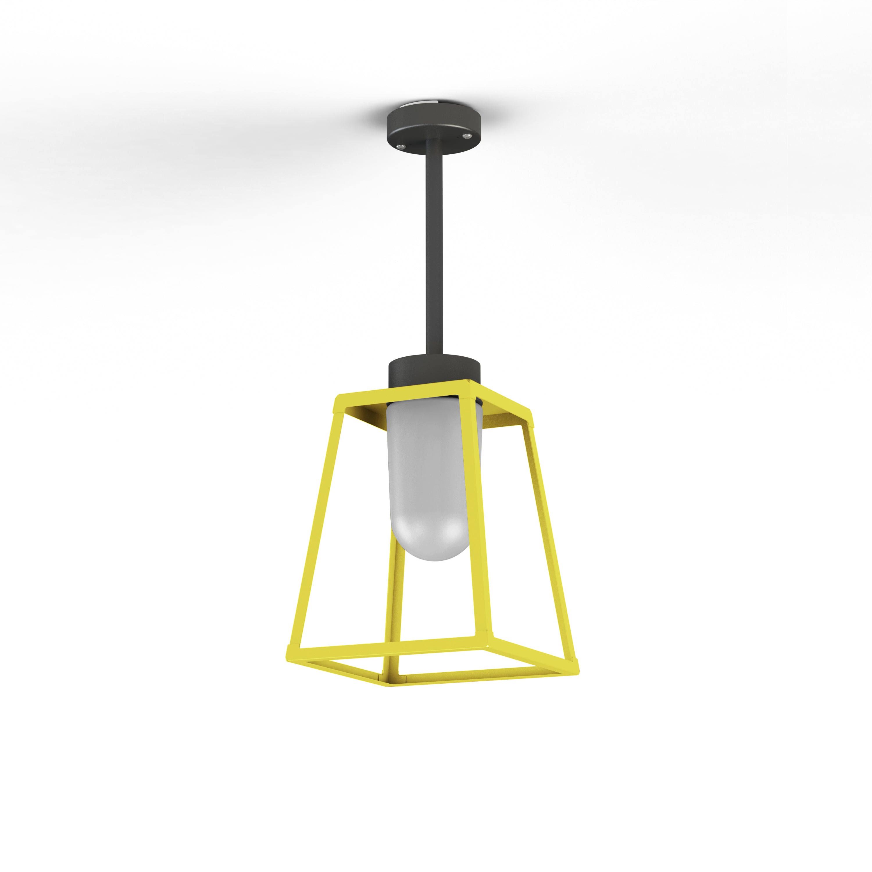 Suspension Lampiok 1 N°2 opale Jaune soufre 068 131004068