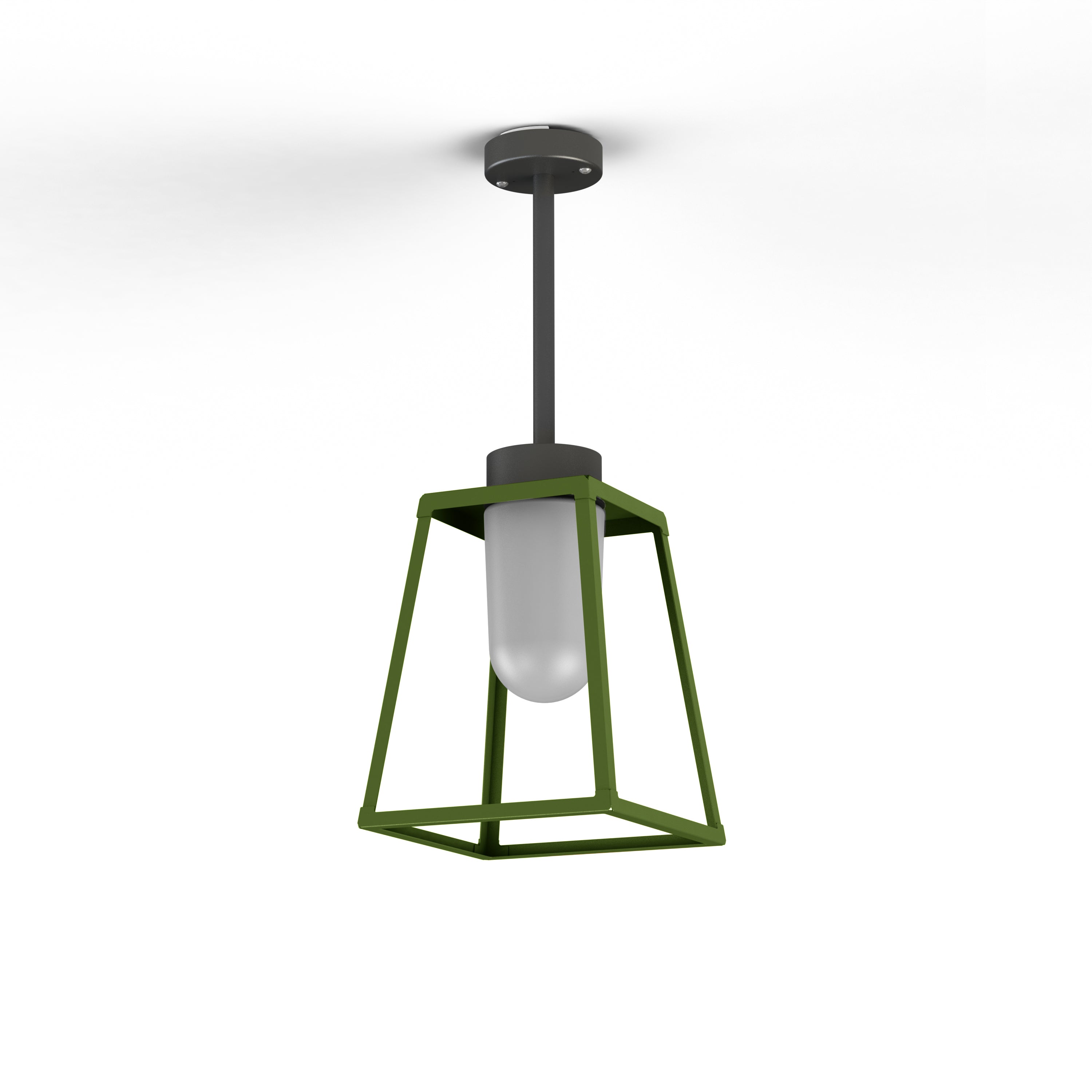 Suspension Lampiok 1 N°2 opale Vert fougère 109 131004109