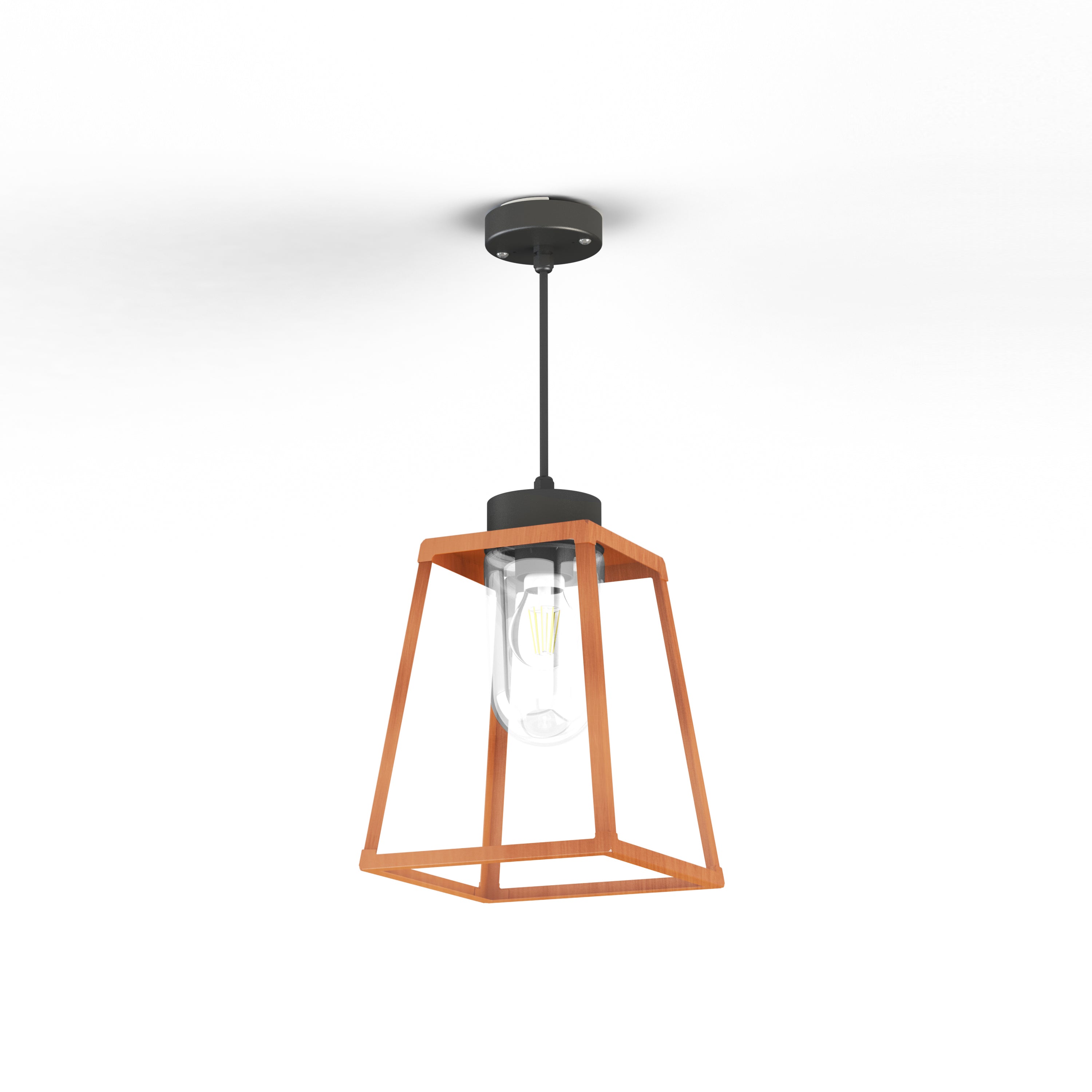Suspension Lampiok 1 N°3 clair Cuivre patiné vernis 080 131005080
