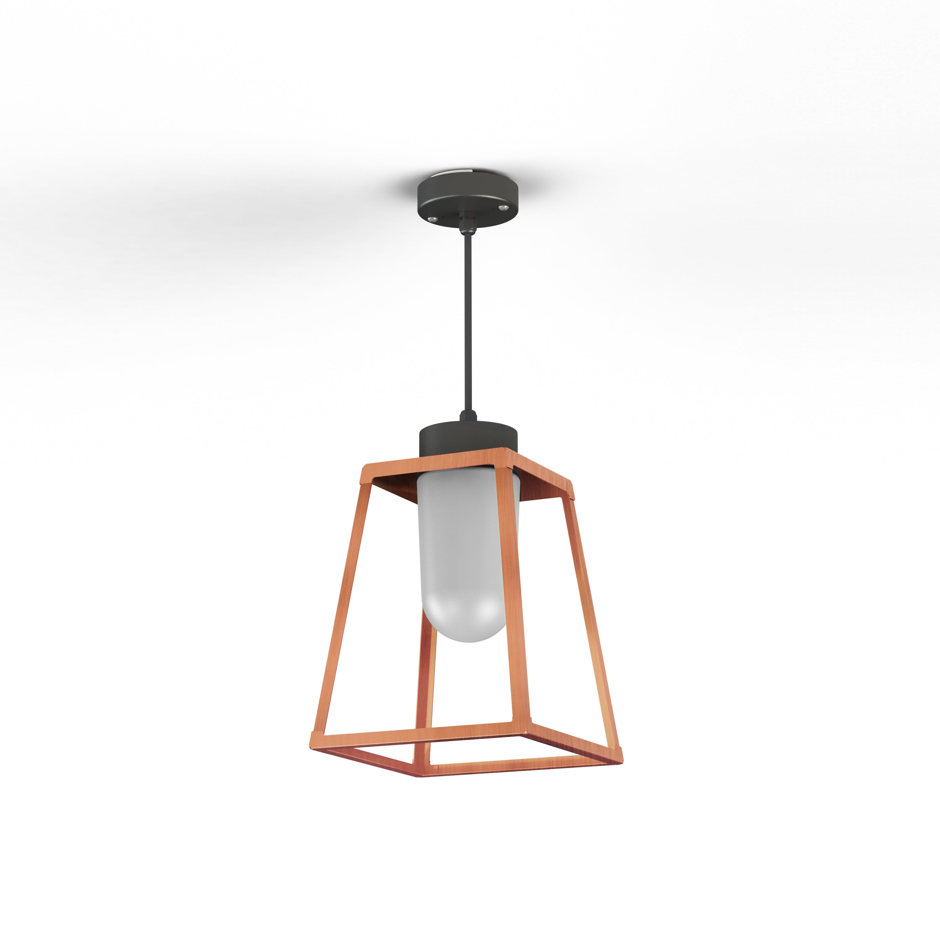 Suspension Lampiok 1 N°3 clair Cuivre patiné vernis 080 131006080