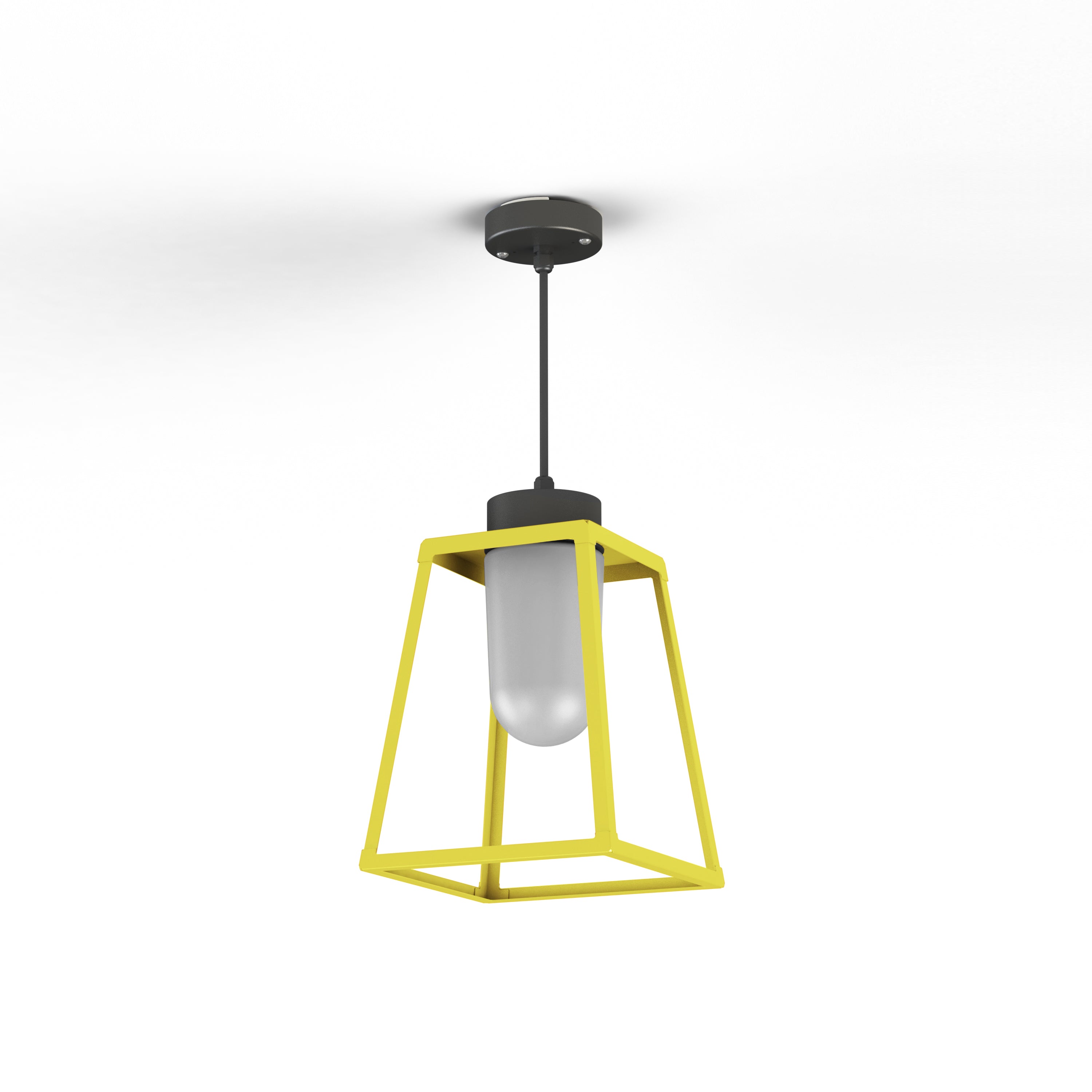 Suspension Lampiok 1 N°3 opale Jaune soufre 068 131006068