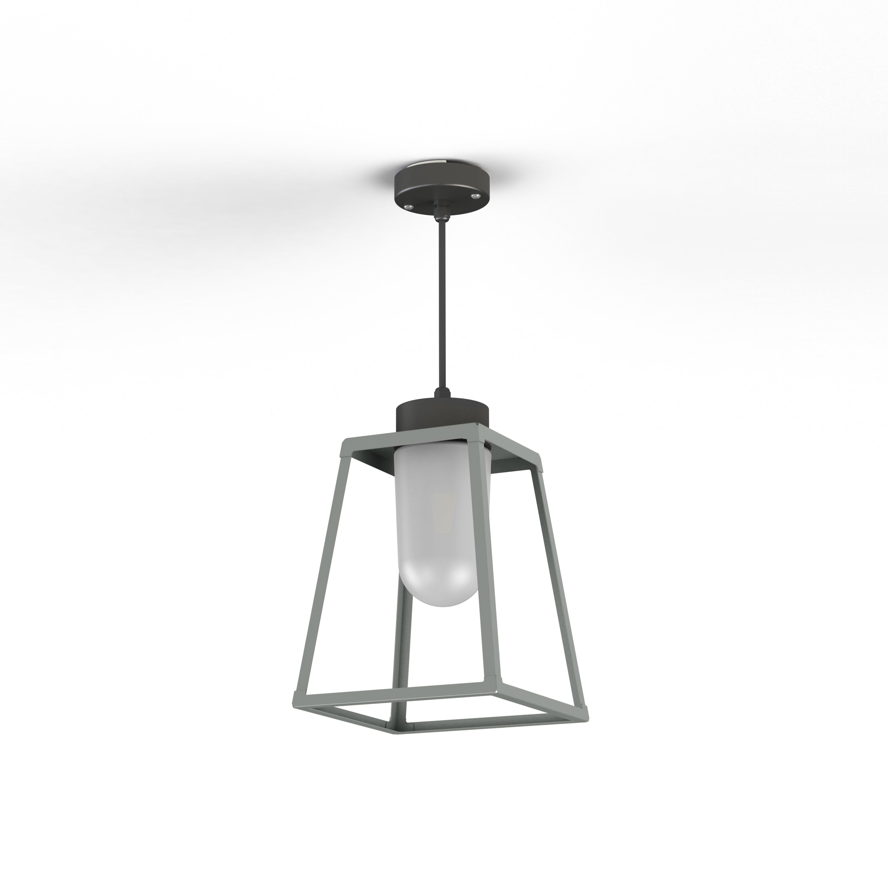 Suspension Lampiok 1 N°3 opale Gris soie 105 131006105