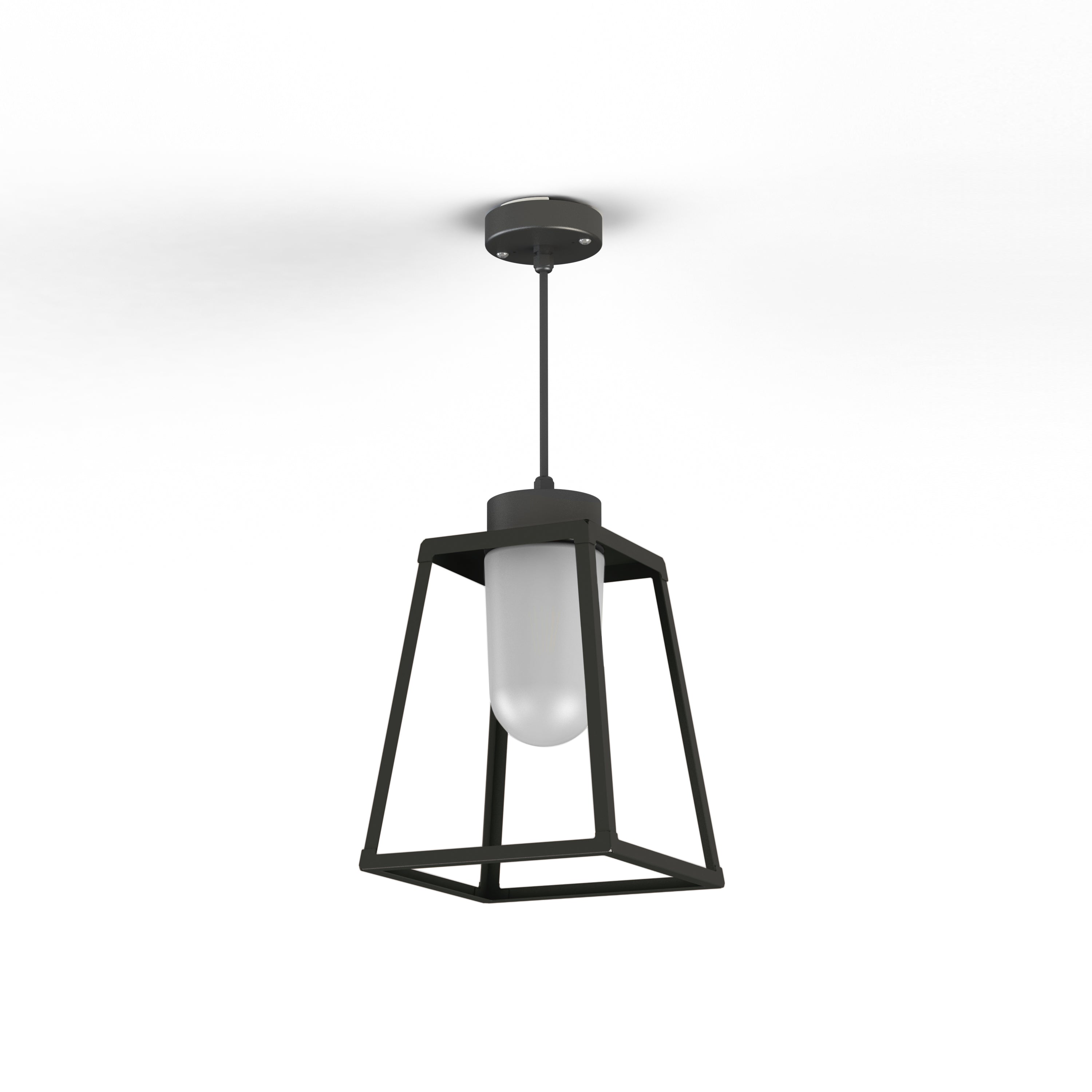 Suspension Lampiok 1 N°3 opale Gris noir 107 131006107