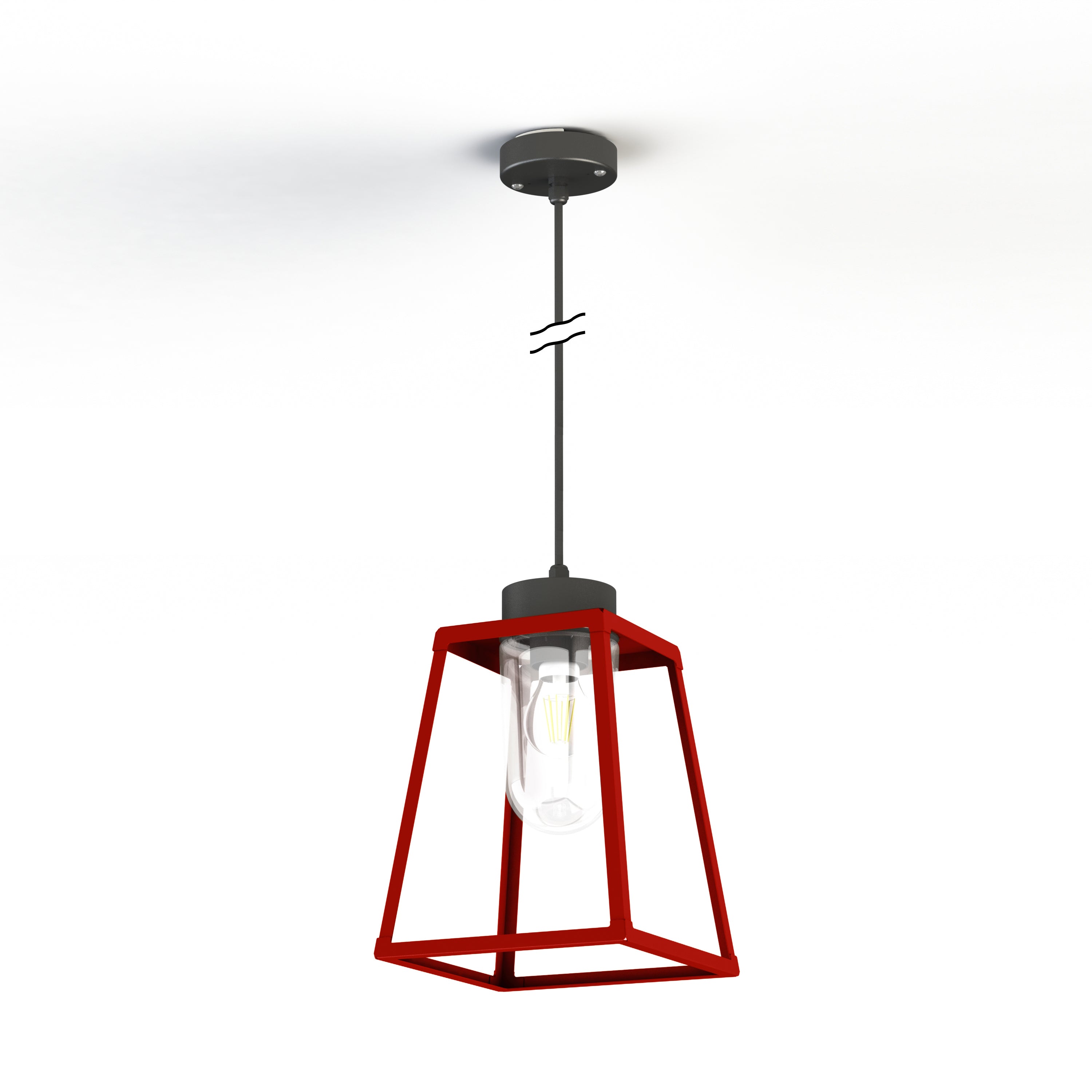 Suspension Lampiok 1 N°4 clair Rouge tomate 110 131007110