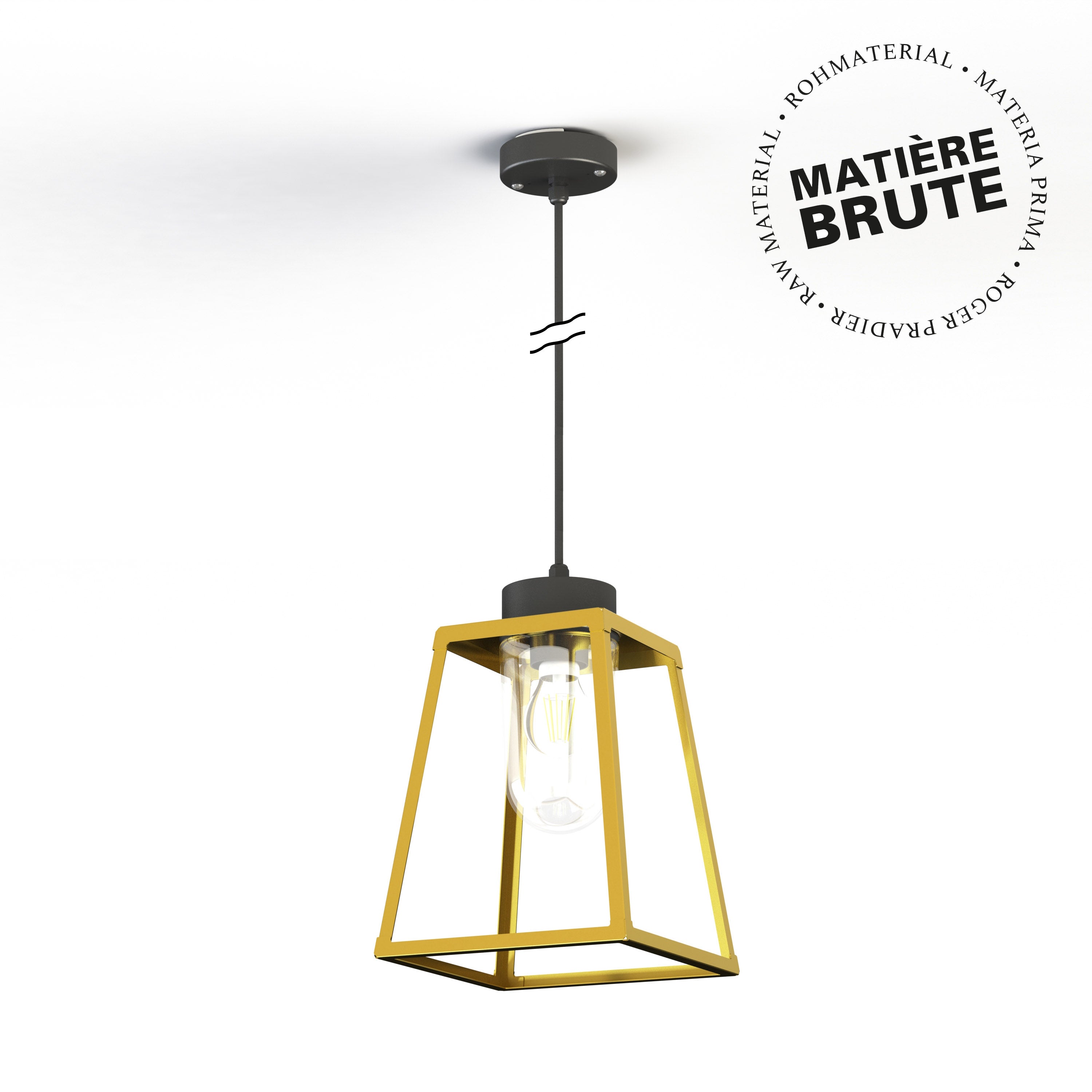 Suspension Lampiok 1 N°4 clair Laiton brut 072 131007072